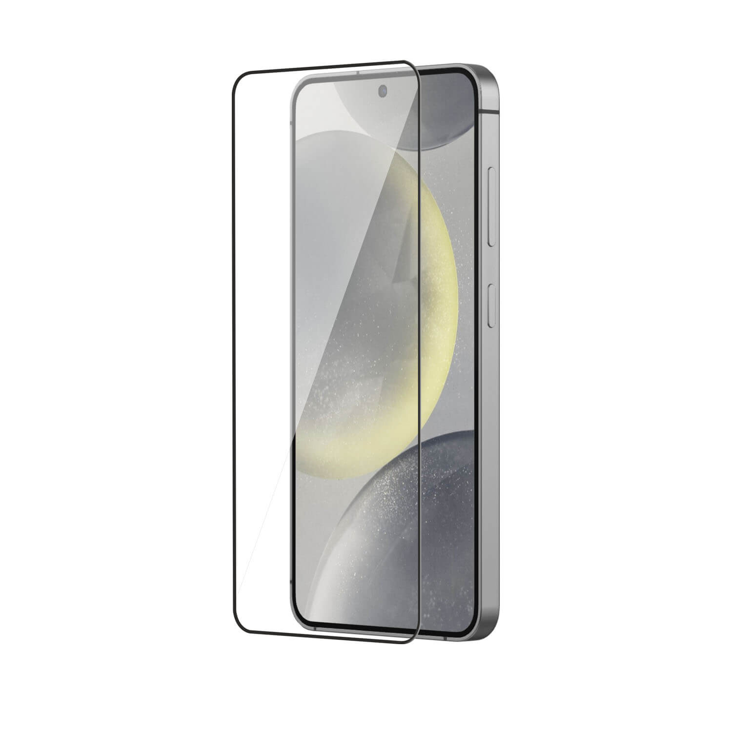 Tempered Glass for Samsung Galaxy S24 (Black) Edge to Edge , Pack of 1 ( No Guarantee for Finger Print )