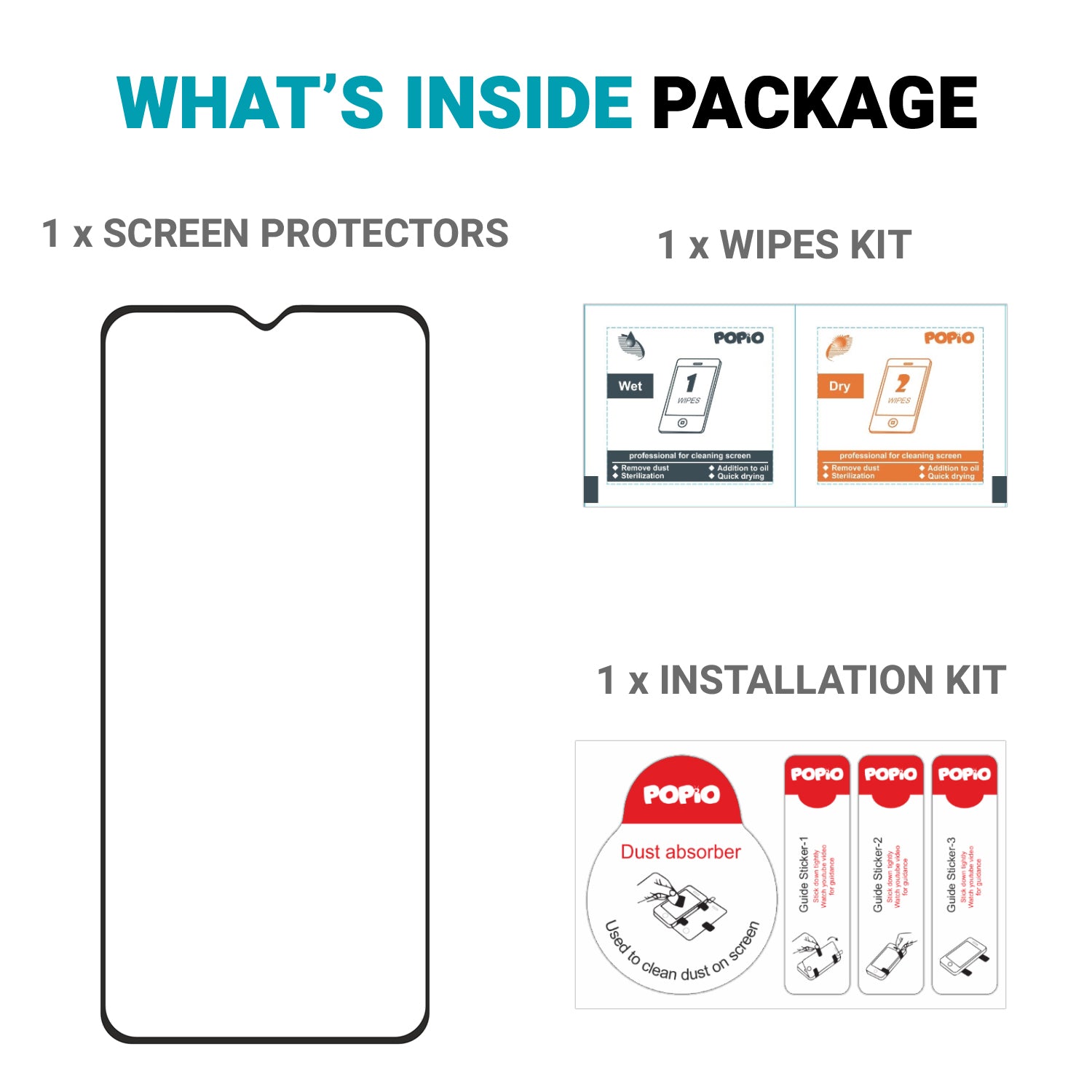 Tempered Glass for Samsung Galaxy A14 , M14 , F14 (Black) Edge to Edge , Pack of 1