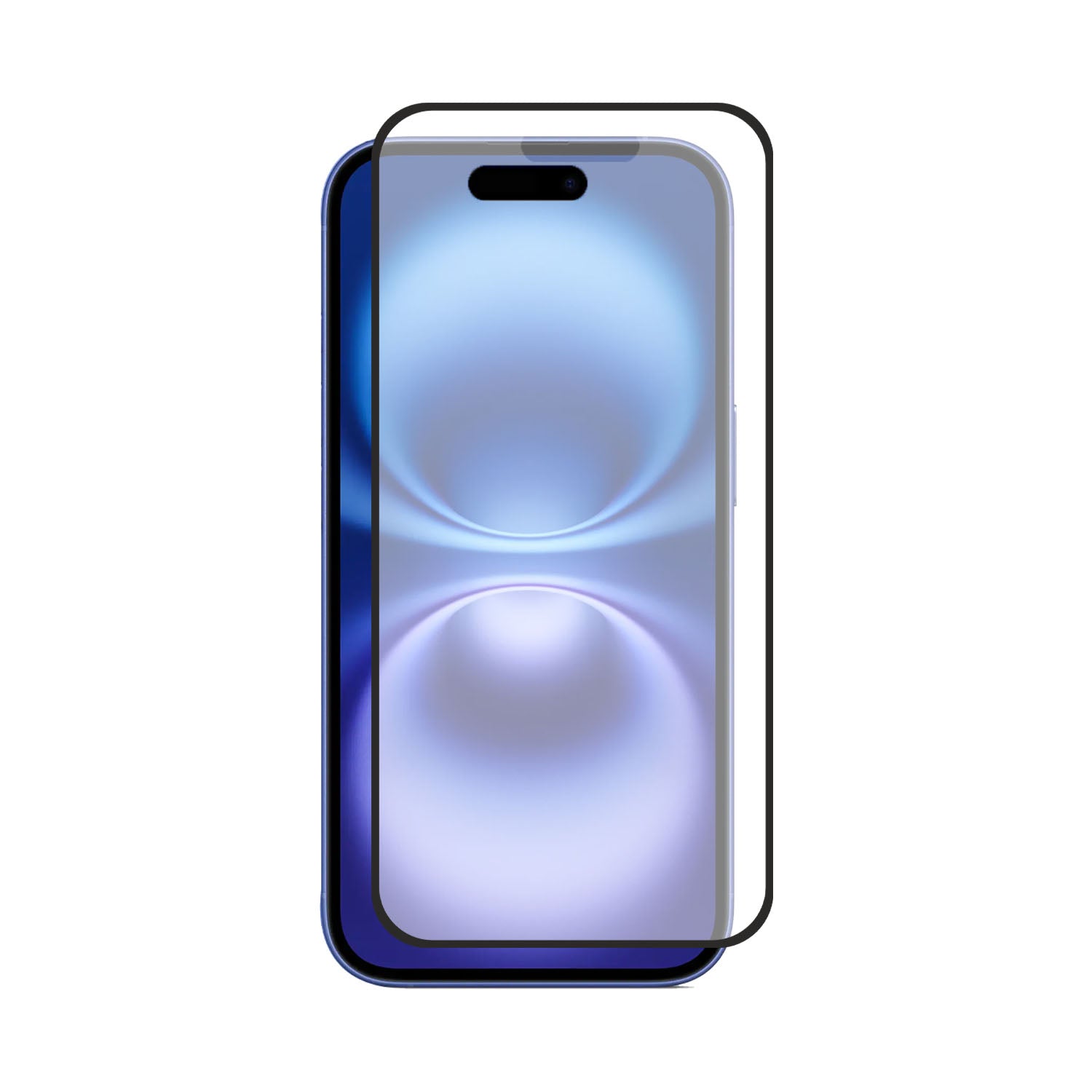 Matte Finish Gaming Tempered Glass Compatible for iPhone 16 (Black) Edge to Edge Coverage , Anti-Glare