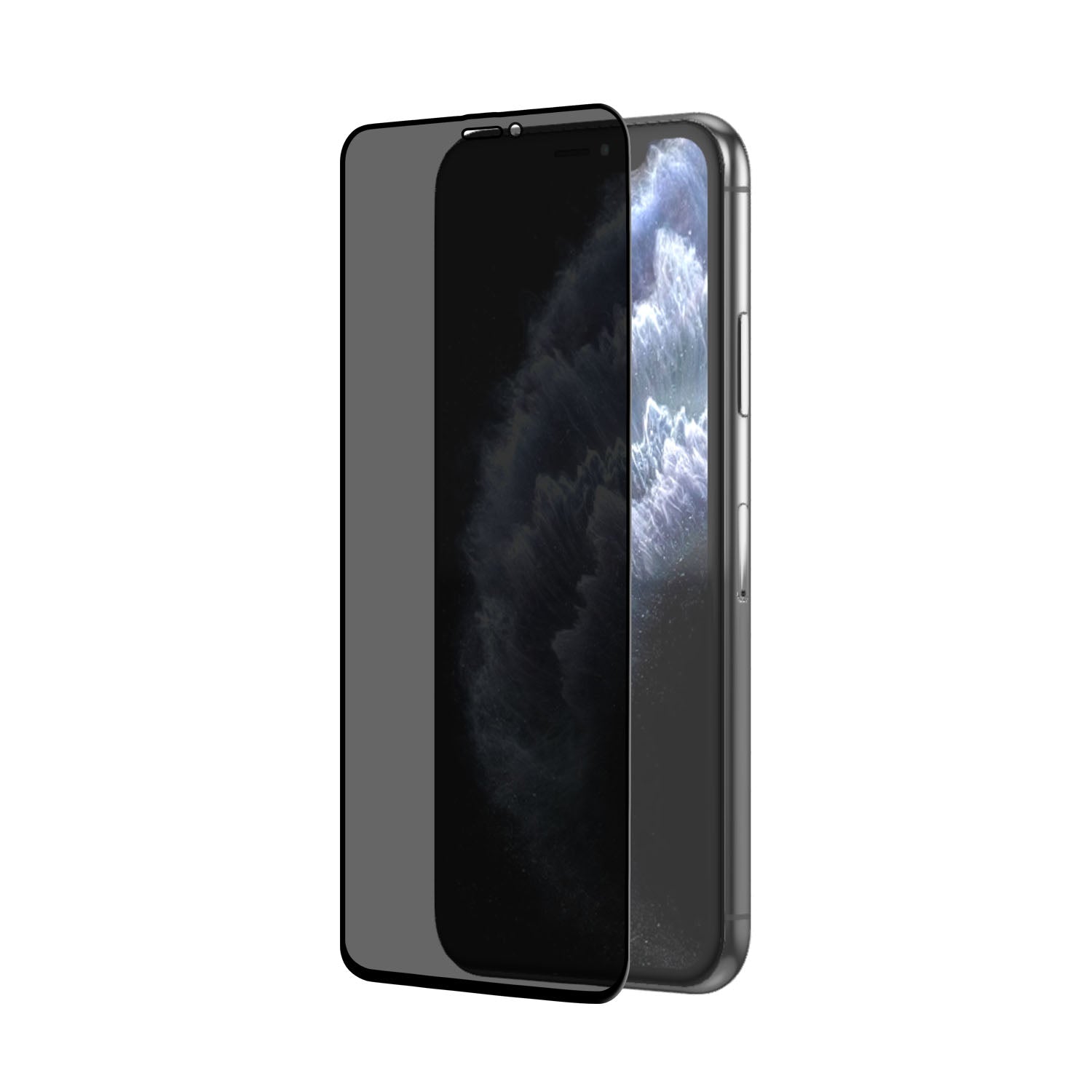POPIO Privacy Tempered Glass for iPhone X , iPhone XS , iPhone 11 Pro (Black) , Pack of 1