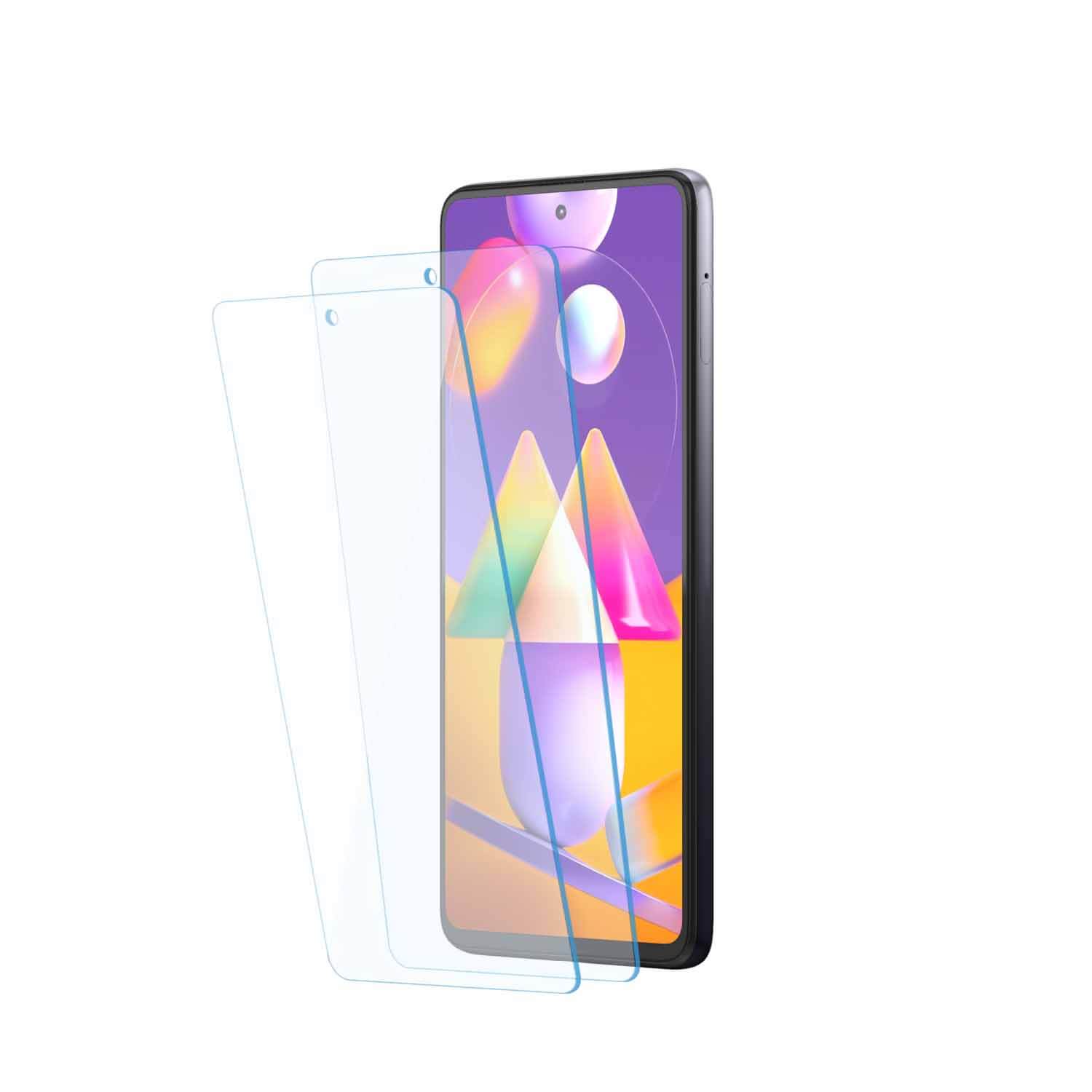 Tempered Glass for Samsung Galaxy M31s / A51 / A52 / A52s / A52 5G (Transparent) , Pack of 2 , Not Edge to edge