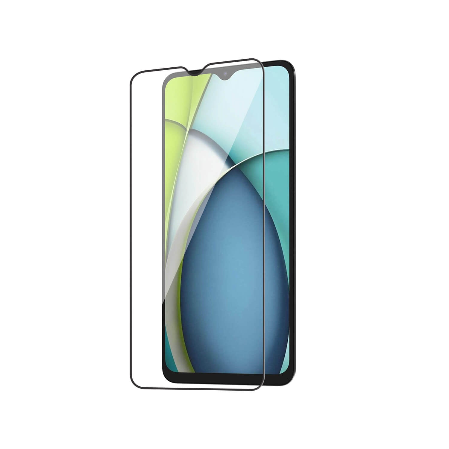 Tempered Glass for Xiaomi Redmi A3x (Black) , Edge to Edge , Pack of 1