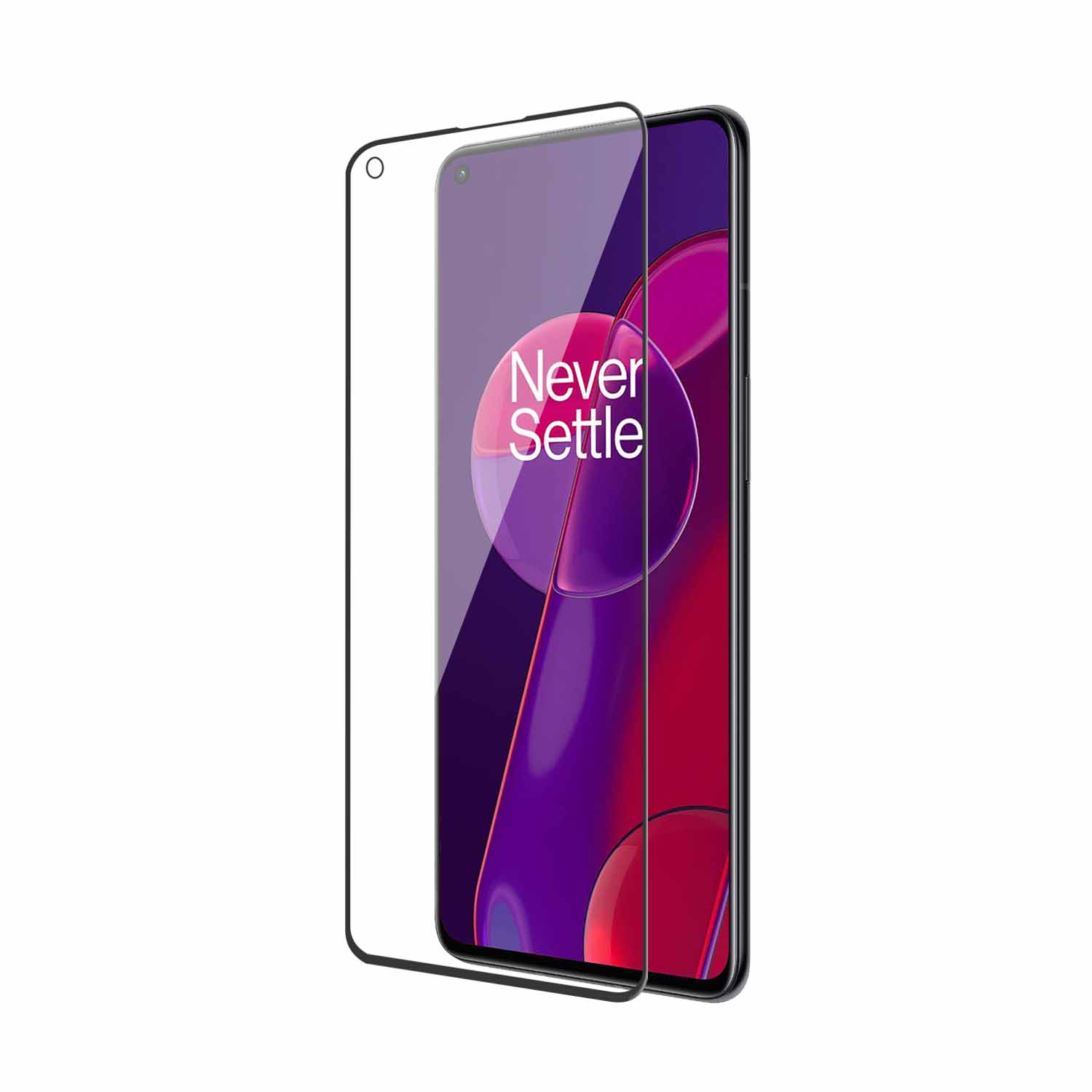 Tempered Glass for OnePlus 9RT 5G (Black) , Edge to Edge , Pack of 1