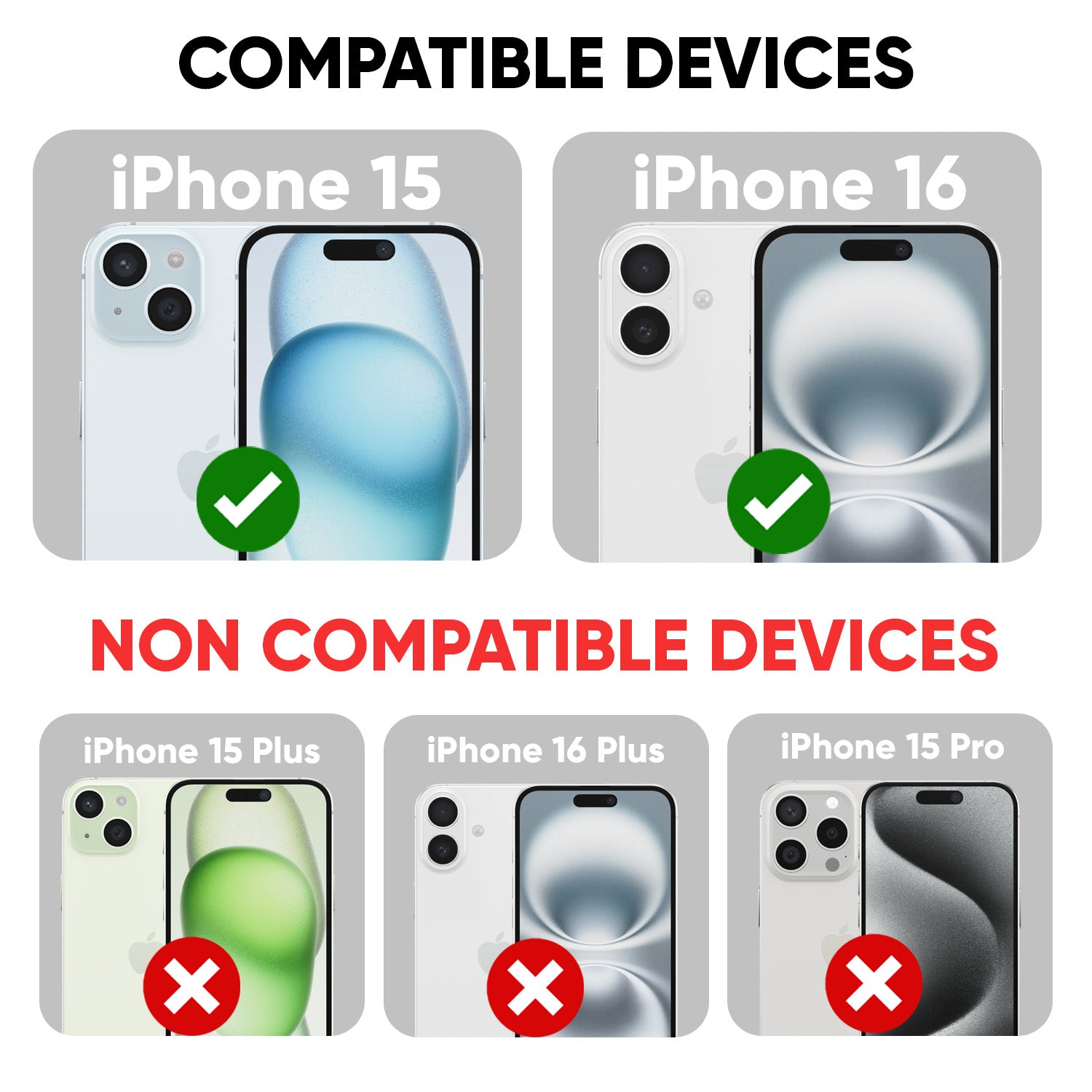 Xtreme Series 6D Tempered Glass for Apple iPhone 15 / iPhone 16