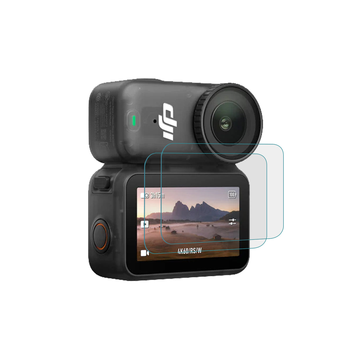 POPIO Military-Grade Gorilla Tempered Glass Compatible for DJI Osmo Nano Action Camera Screen Tempered Glass | Edge-to-Edge Coverage | Pack Of 2