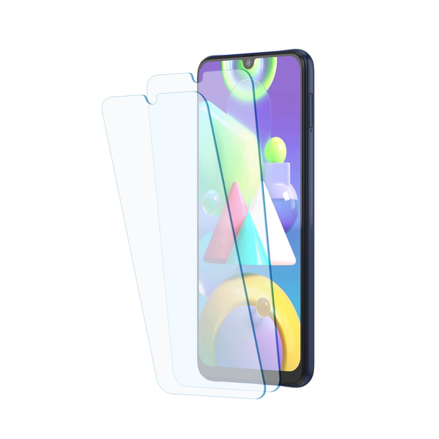 Tempered Glass for Samsung Galaxy M31 , M21 , M21s , F41 (Transparent) Pack of 2