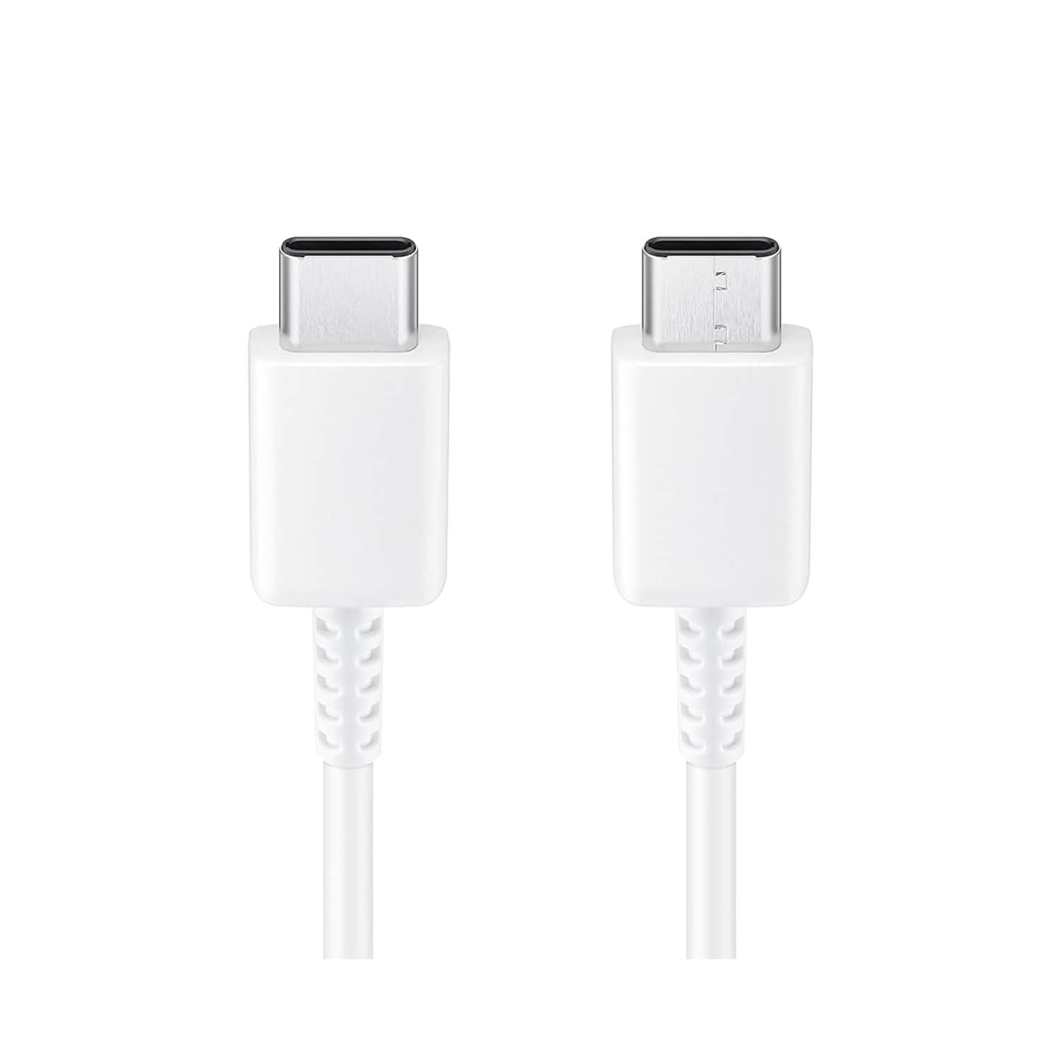 POPIO 1M USB-C to USB-C PD Cable (White) – 100W Fast Charging & High-Speed Data Transfer, Durable Tangle-Free Design, Compatible with Samsung Galaxy, MacBook, iPad, and More