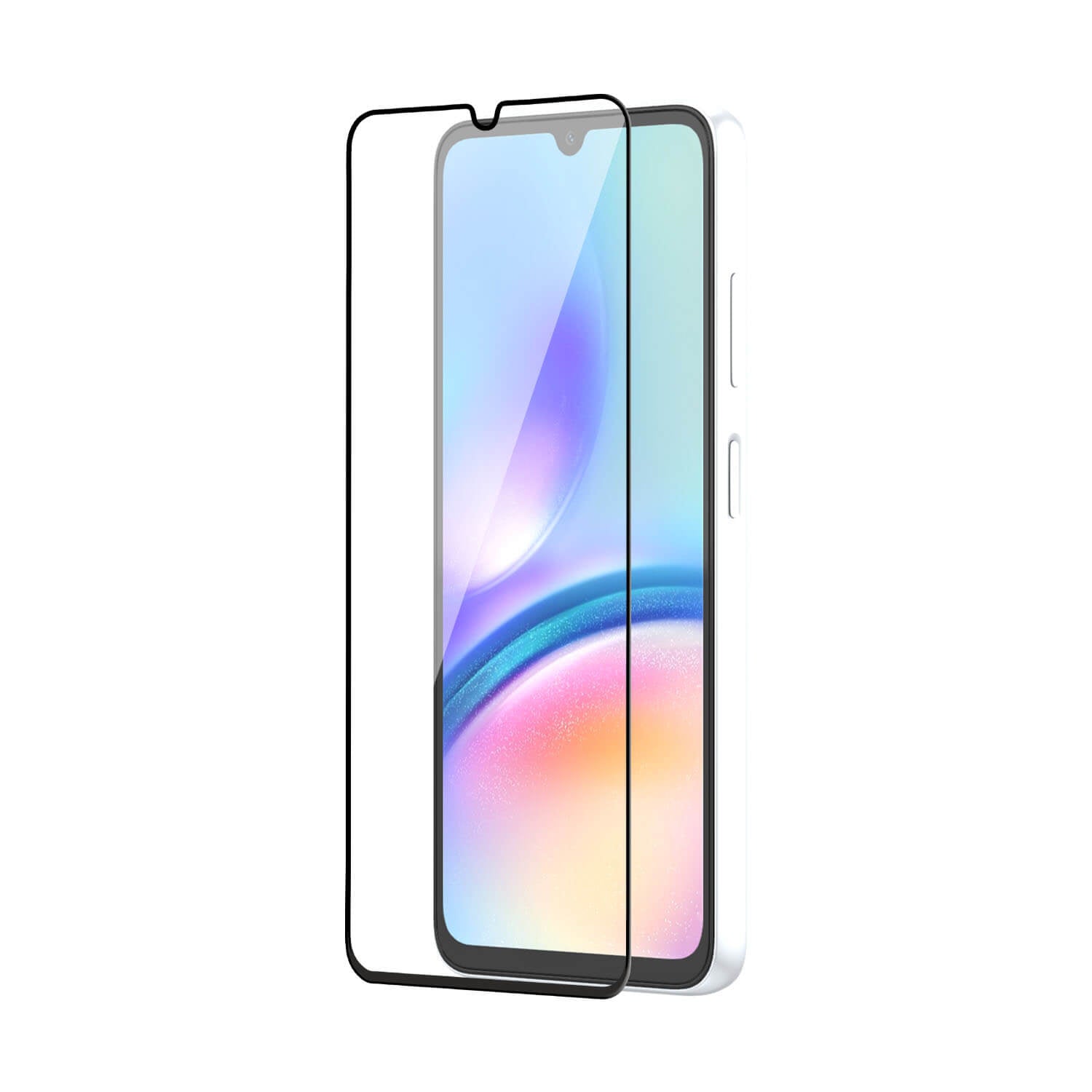 Tempered Glass for Samsung Galaxy A05 / M05 / F05 (Black) Edge to Edge , Pack of 1