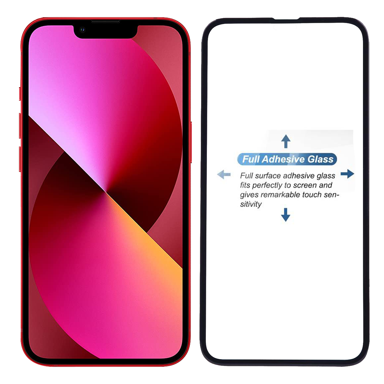 Tempered Glass for Apple iPhone 13 / 13 Pro / 14 Edge to Edge , Pack of 1