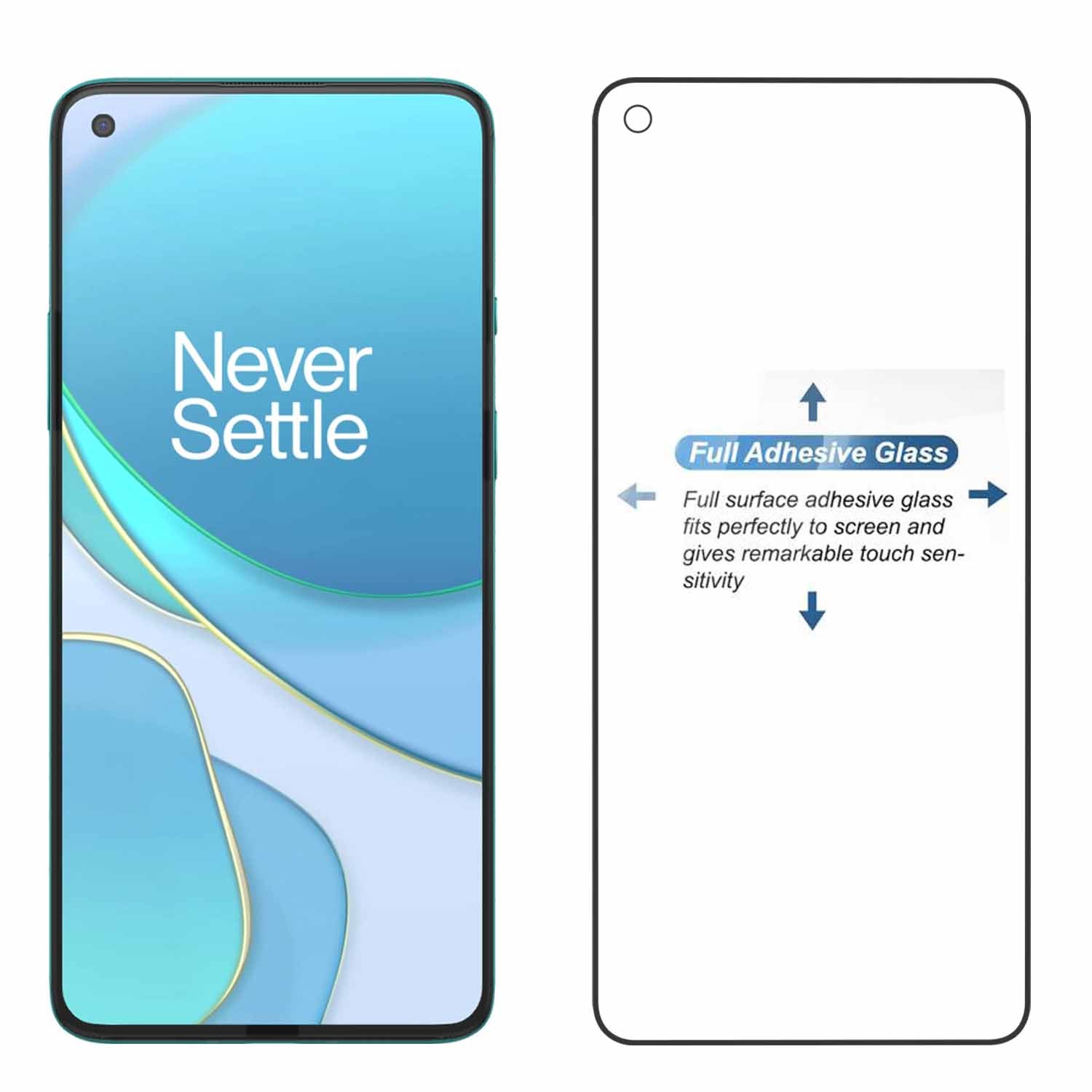 Tempered Glass for Oneplus 8t / Oneplus 9 Edge to Edge , Pack of 1