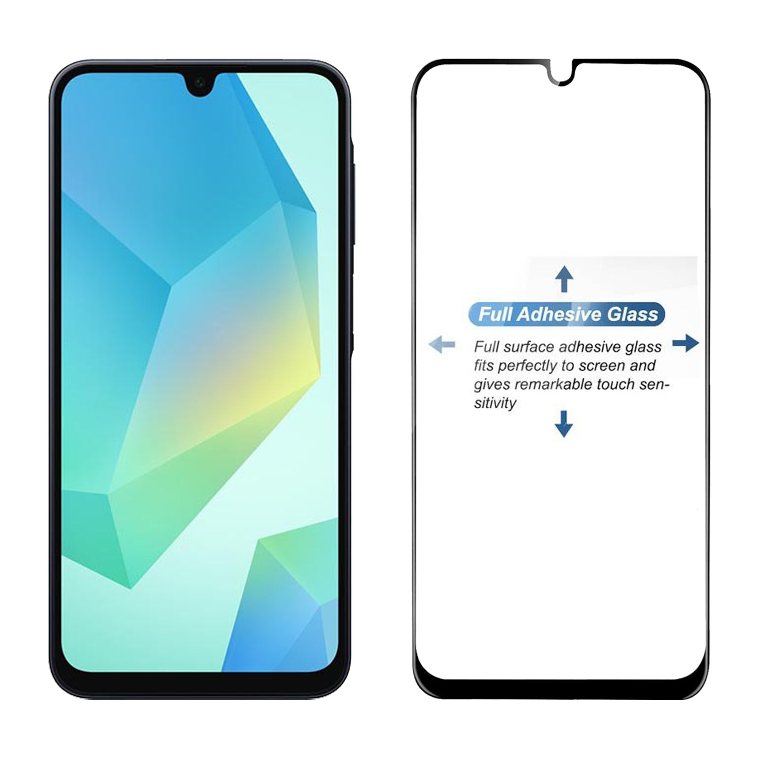 Tempered Glass for Samsung Galaxy A16 / A16 5G (Black) Edge to Edge, Pack of 1