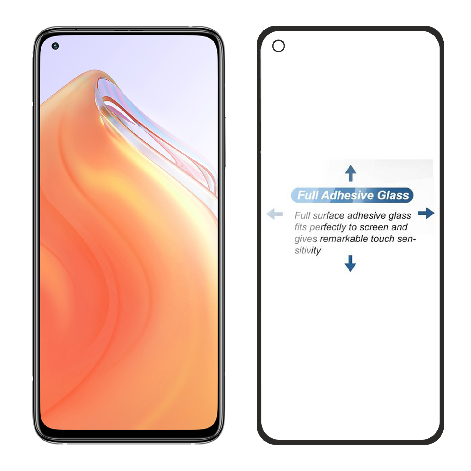 Tempered Glass for Xiaomi Mi 10T 5G / 10T PRO 5G (Black) Edge to Edge , Pack of 1