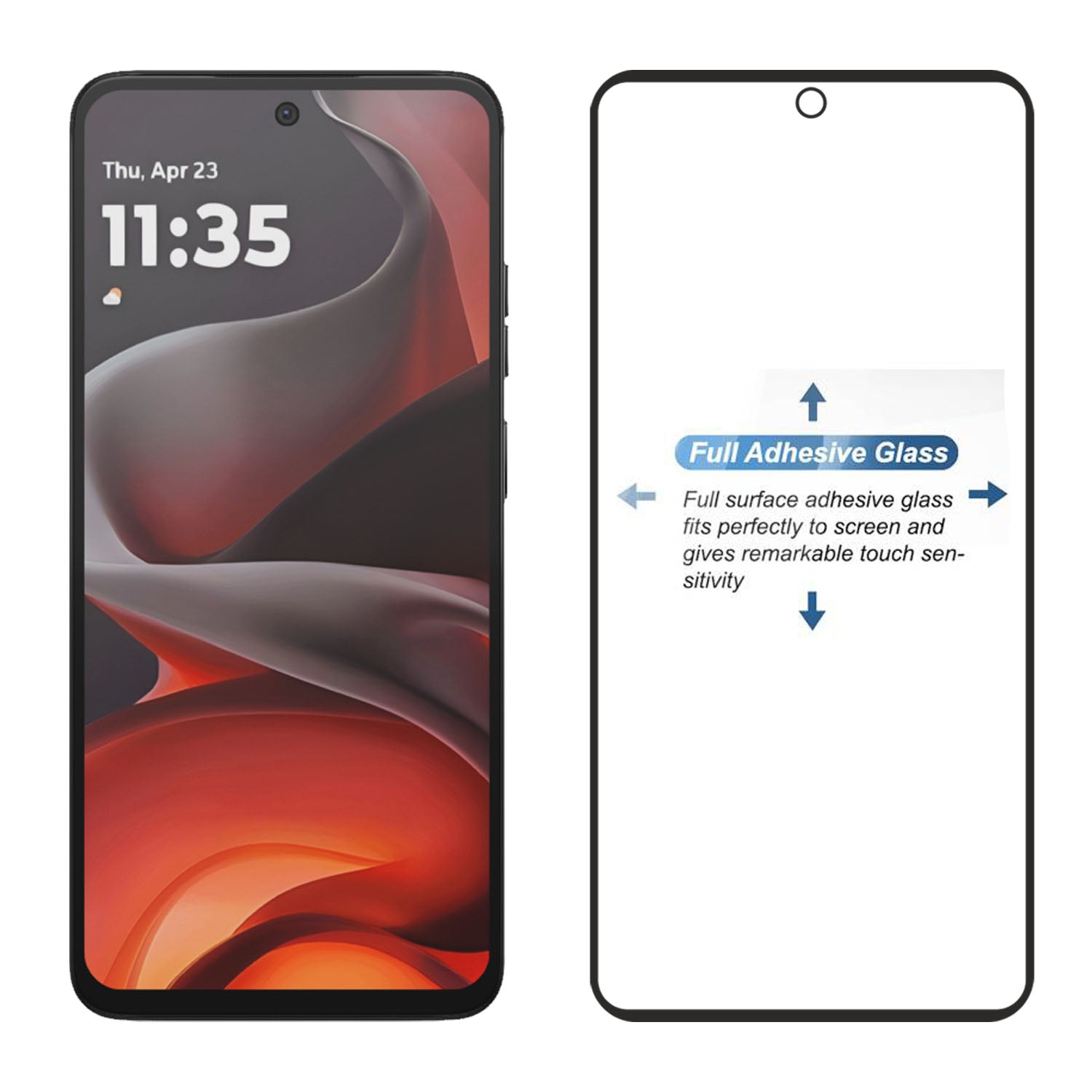 Tempered Glass for Motorola Moto G15 / G15 Power / E15 / G05 , Pack of 1 , Edge to Edge