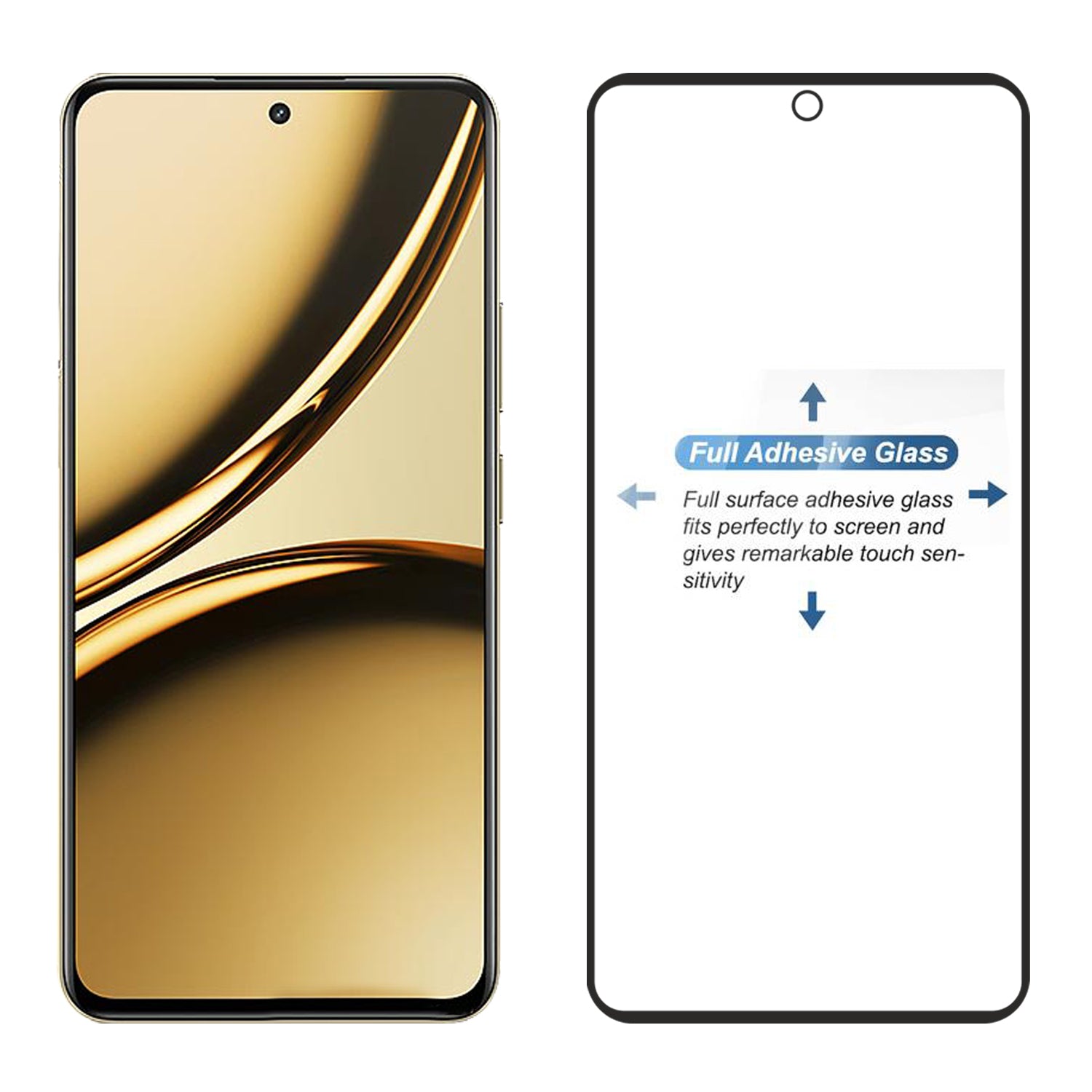 Tempered Glass for Realme Narzo 70 Pro , Pack of 1 , Edge to Edge