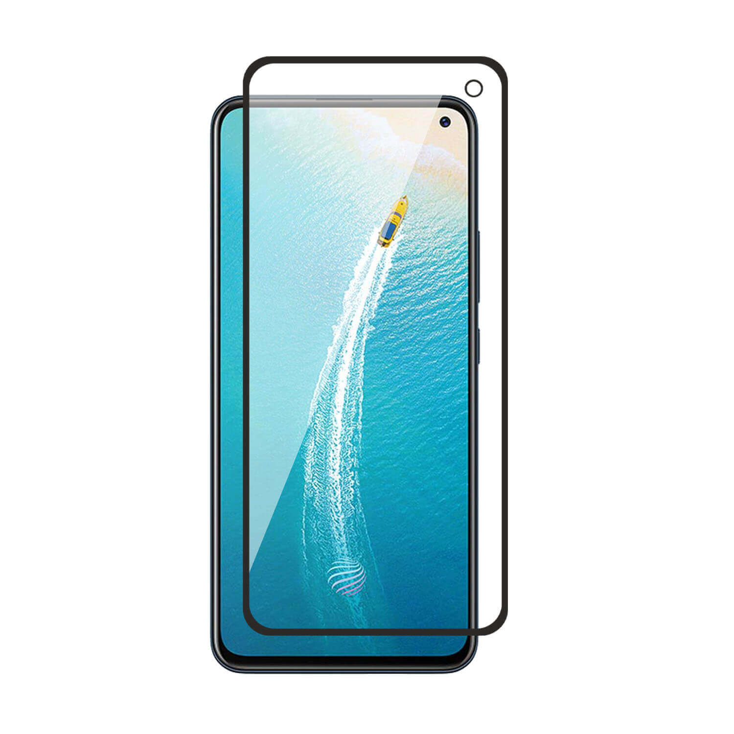 Tempered Glass for vivo V17 / vivo S5 (Black) Edge to Edge , Pack of 1