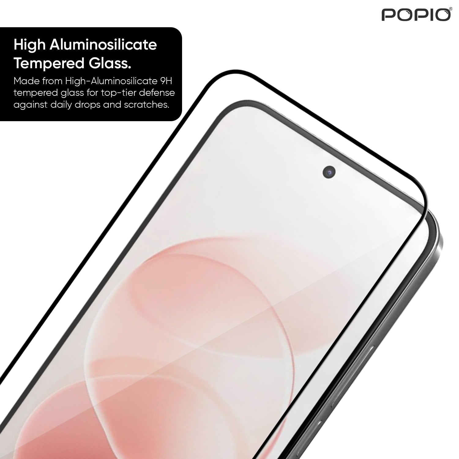 Tempered Glass for Redmi Note 17 (Black) Edge to Edge , Pack of 1