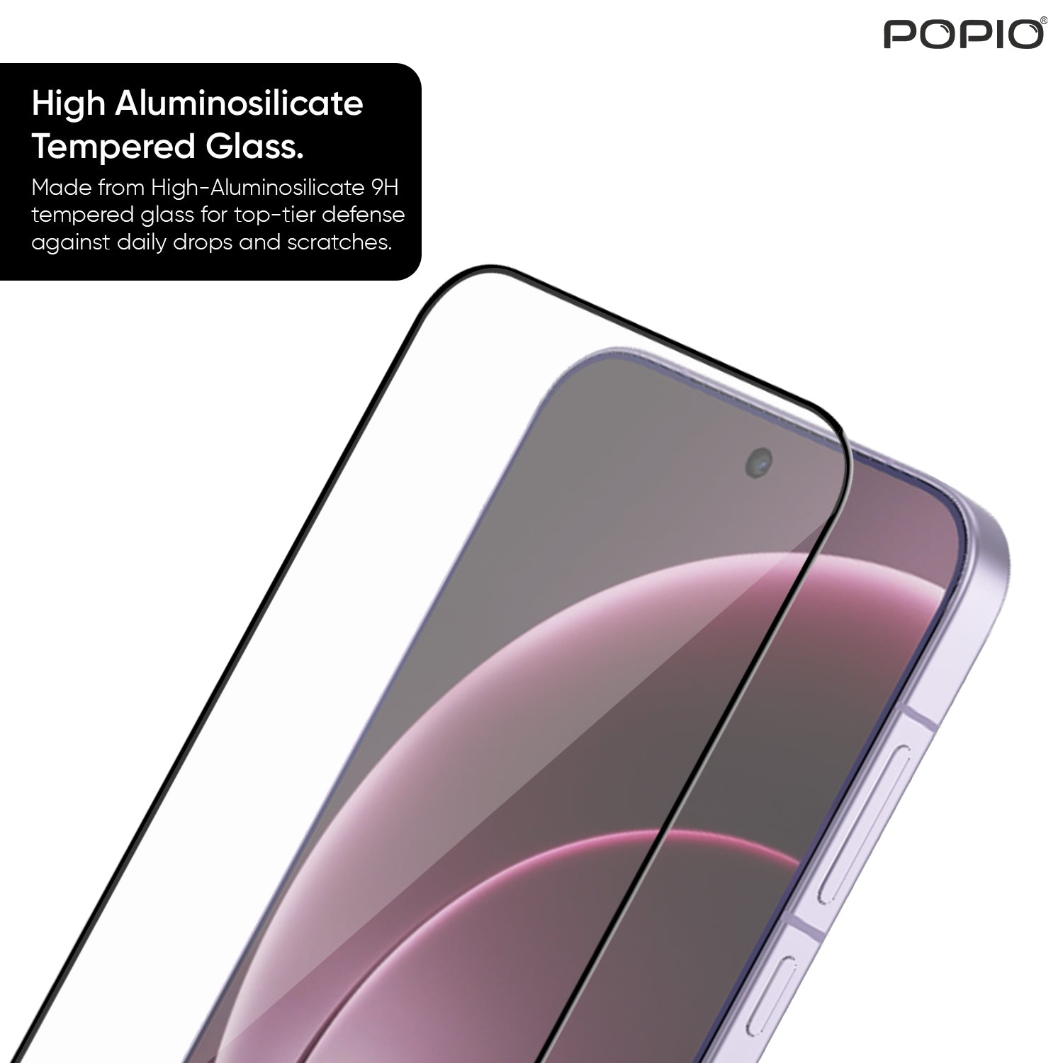 Tempered Glass for OnePlus 15 (Black) Edge to Edge , Pack of 1
