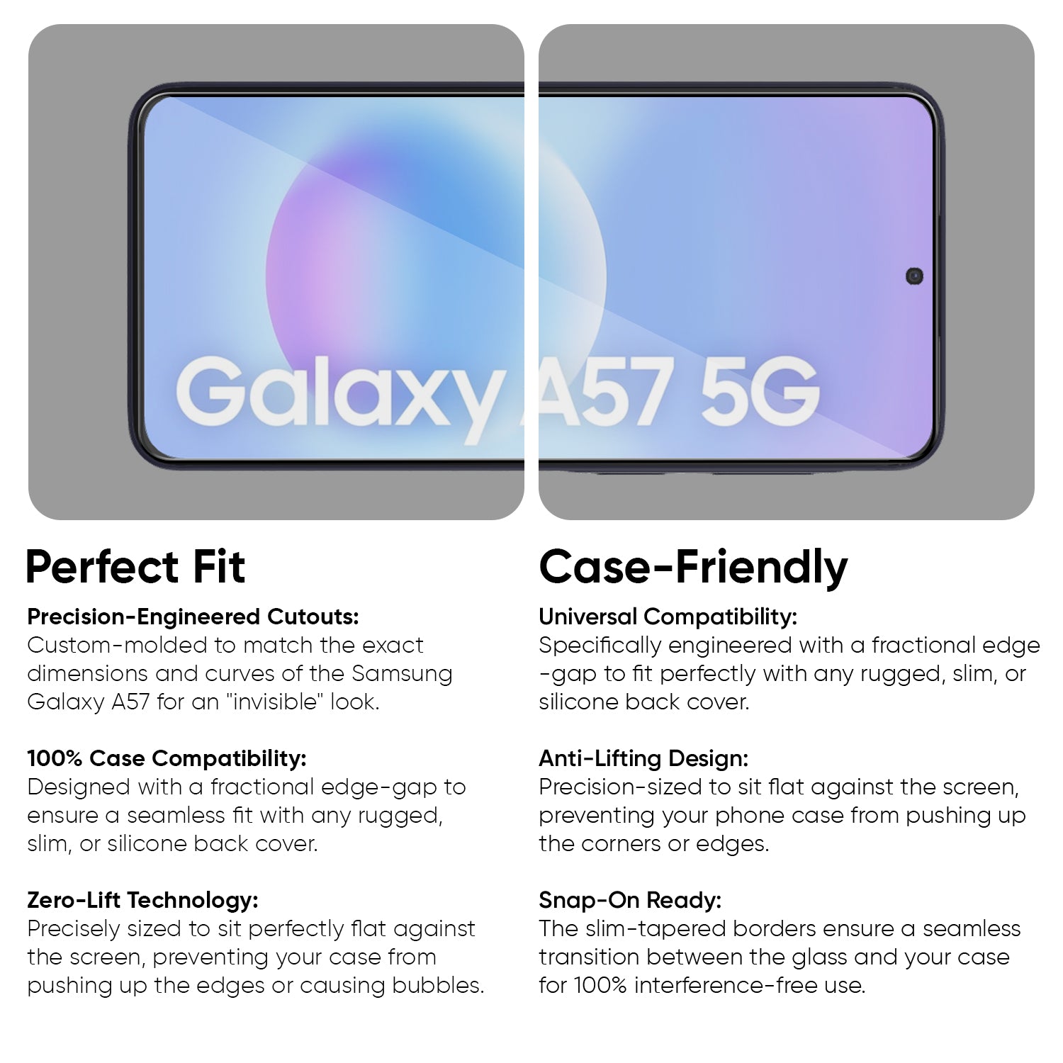Tempered Glass for Samsung Galaxy F70e (Black) Edge to Edge, Pack of 1