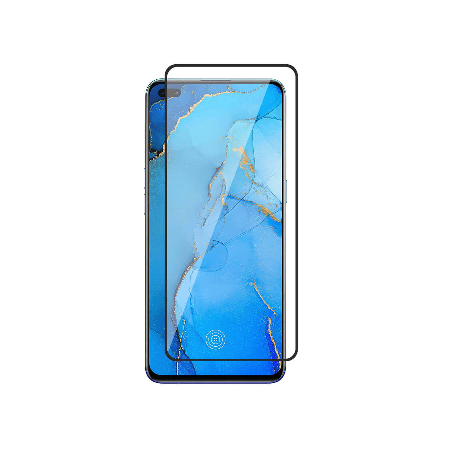 Tempered Glass for Oppo Reno 3 Pro (Black) Edge to Edge , Pack of 1