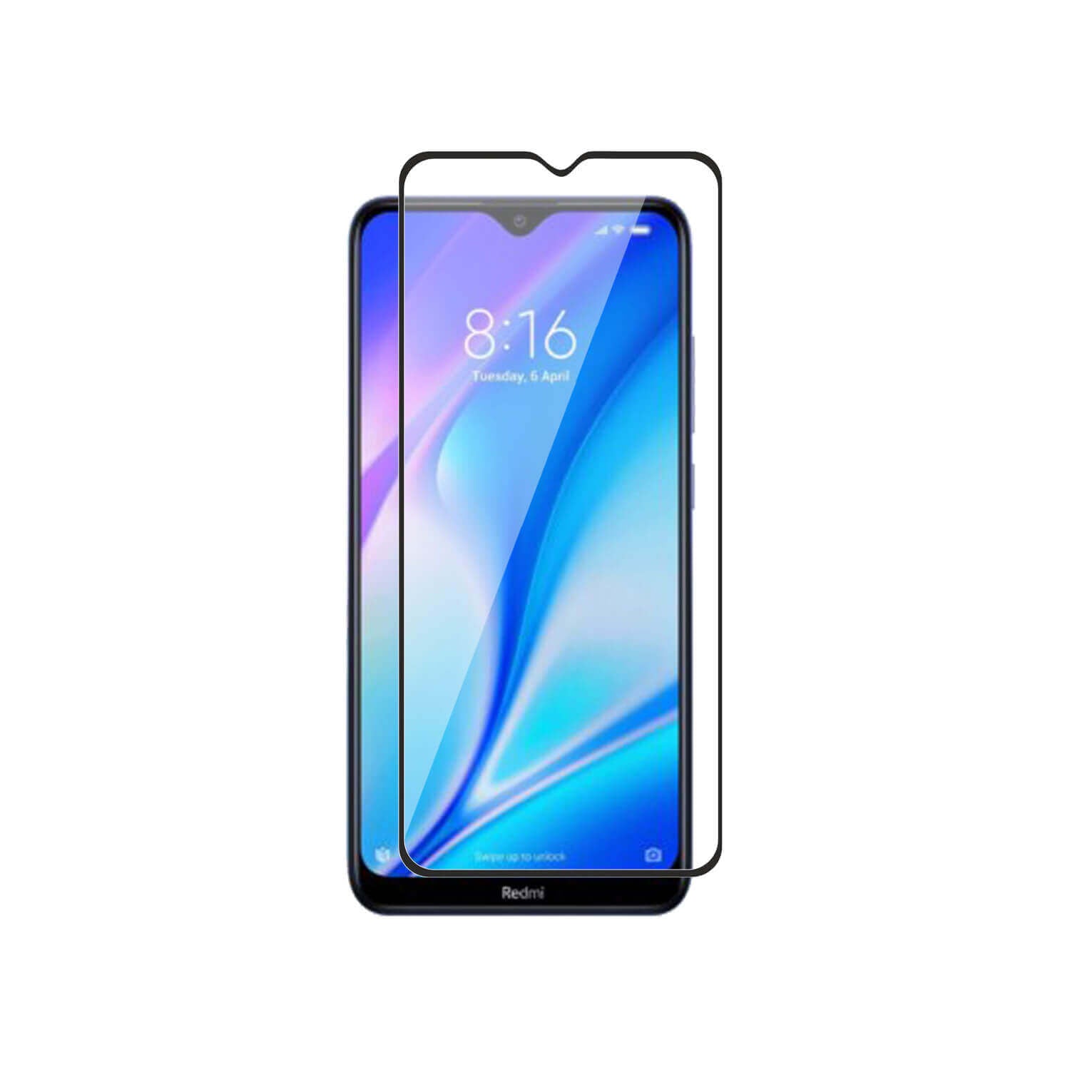 Tempered Glass for Redmi 8A Dual; Redmi 8A; Redmi 8 (Black) Edge to Edge , Pack of 1