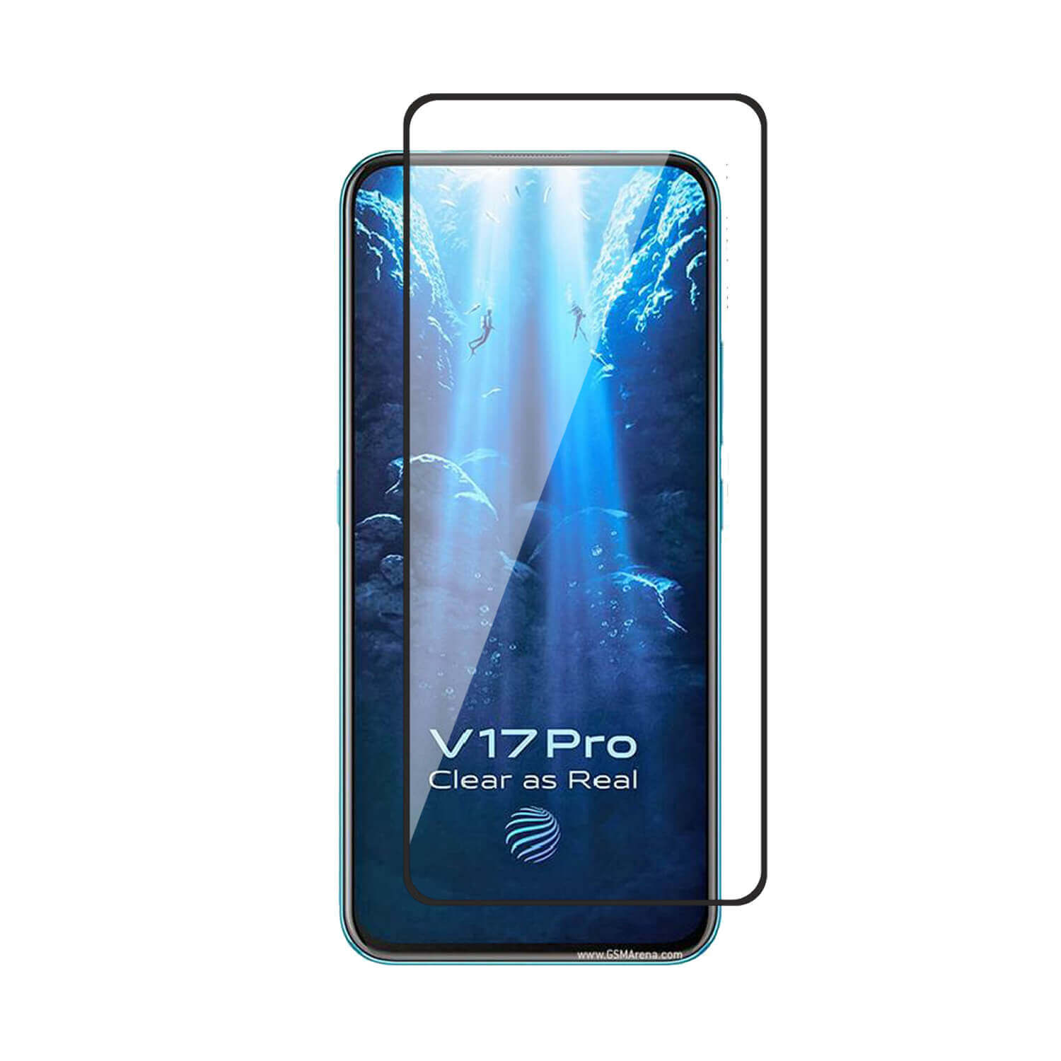Tempered Glass for vivo V19 / vivo V17 Pro (Black) Edge to Edge , Pack of 1