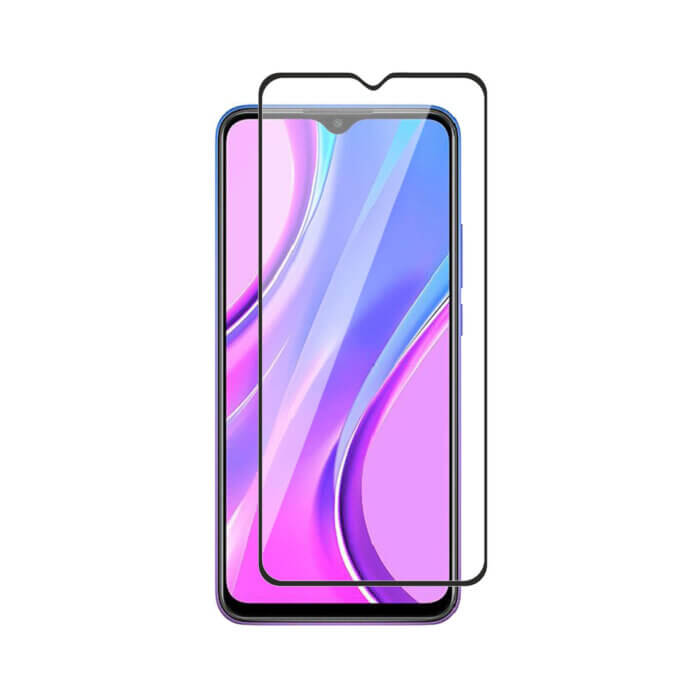 Tempered Glass for Xiaomi Redmi 9 Power / Xiaomi Poco M3 (Black) Edge to Edge , Pack of 1