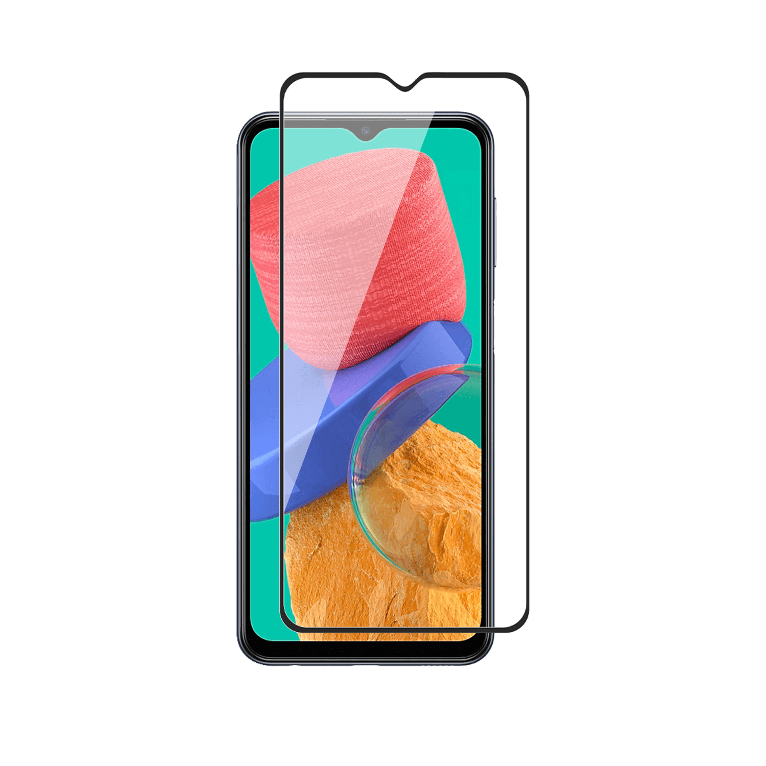 Tempered Glass for Samsung Galaxy A13 4G , A13 5G , A23 4G , A23 5G , Xiaomi Redmi A1 (Black) Edge to Edge , Pack of 1