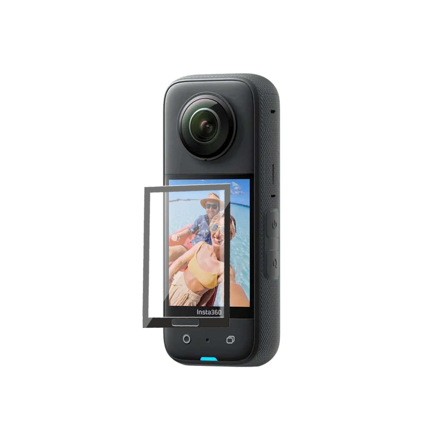 POPIO Tempered Glass Screen Protector Compatible For Insta 360 Action Camera X3 with Edge to Edge Coverage and Installation Kit