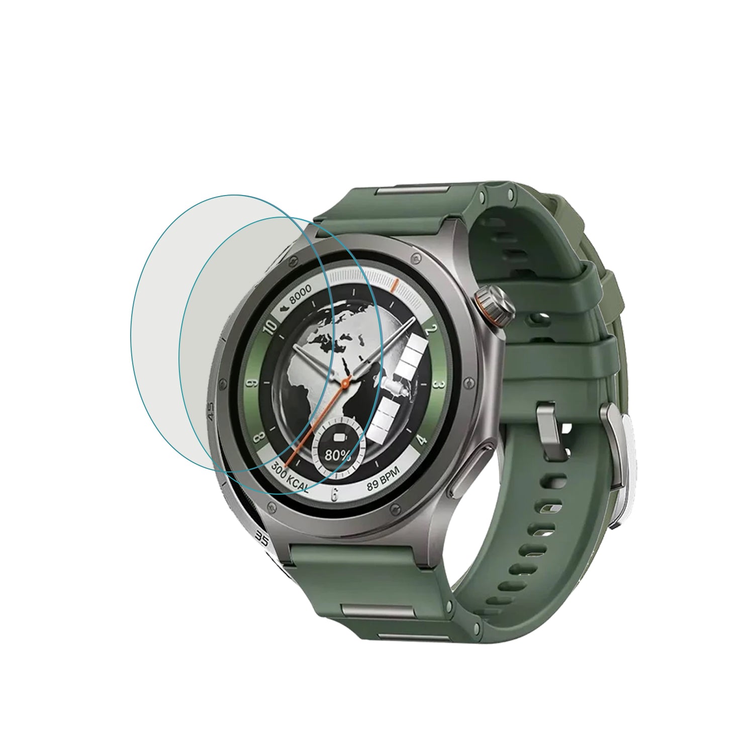 Tempered Glass for OnePlus Watch 4 / Oppo Watch X3 Smartwatch, Pack of 2