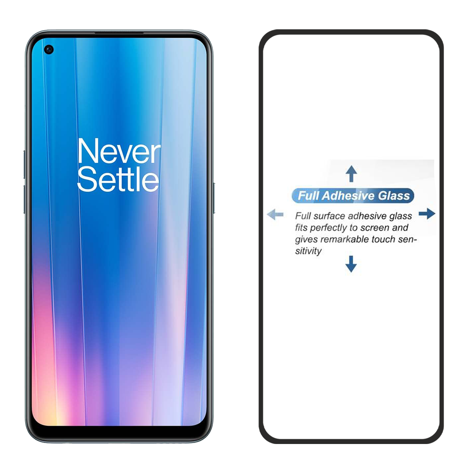 Tempered Glass for OnePlus Nord CE 2 5G (Black) Edge to Edge , Pack of 1