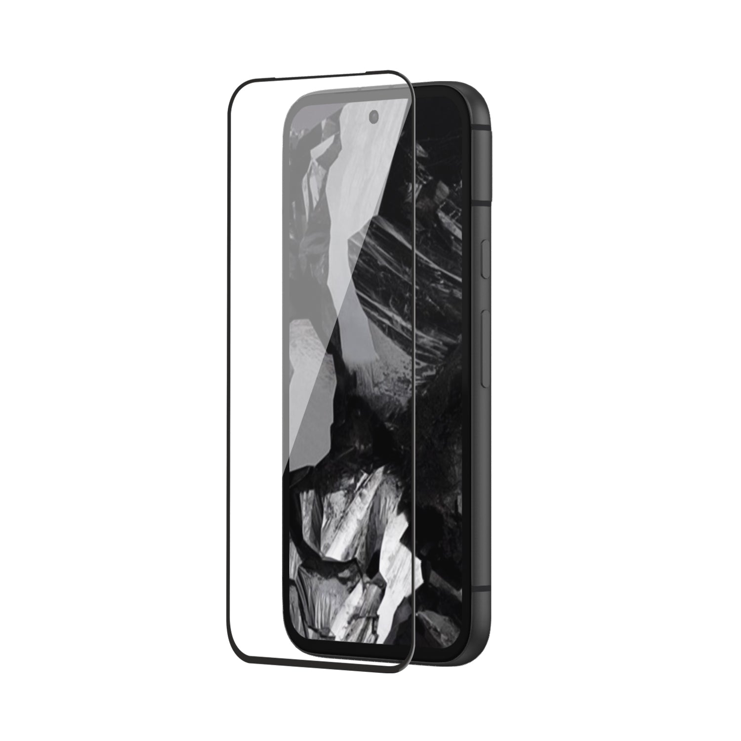 Tempered Glass for Google Pixel 8A (Black) Edge to Edge , Pack of 1