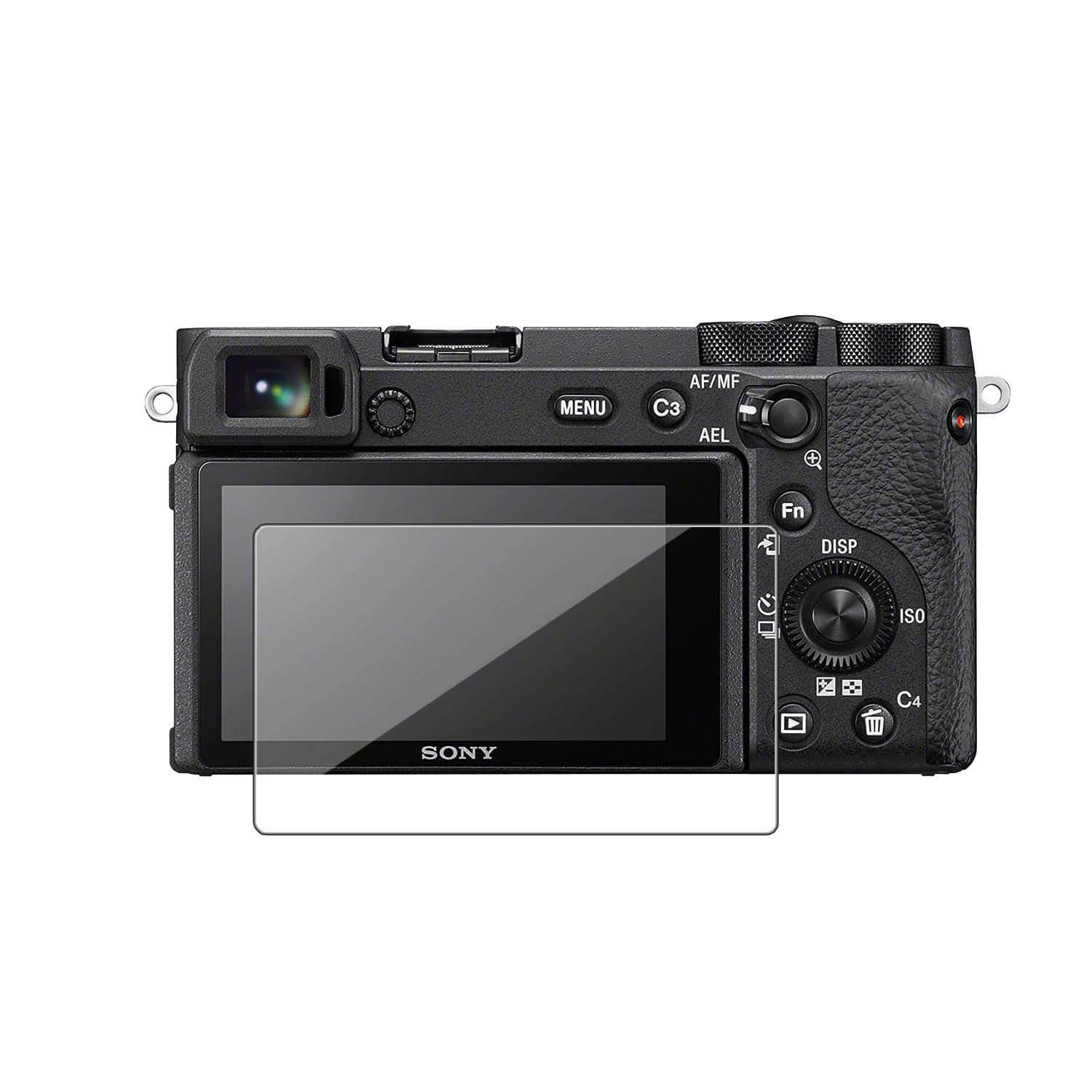 POPIO Tempered Glass Screen Protector for Sony DSLR Alpha Nex-7 NEX-6 NEX-5 A6600 A6500 A6400 A6300 A6000 A5000 ILCE-6500 Digital Camera