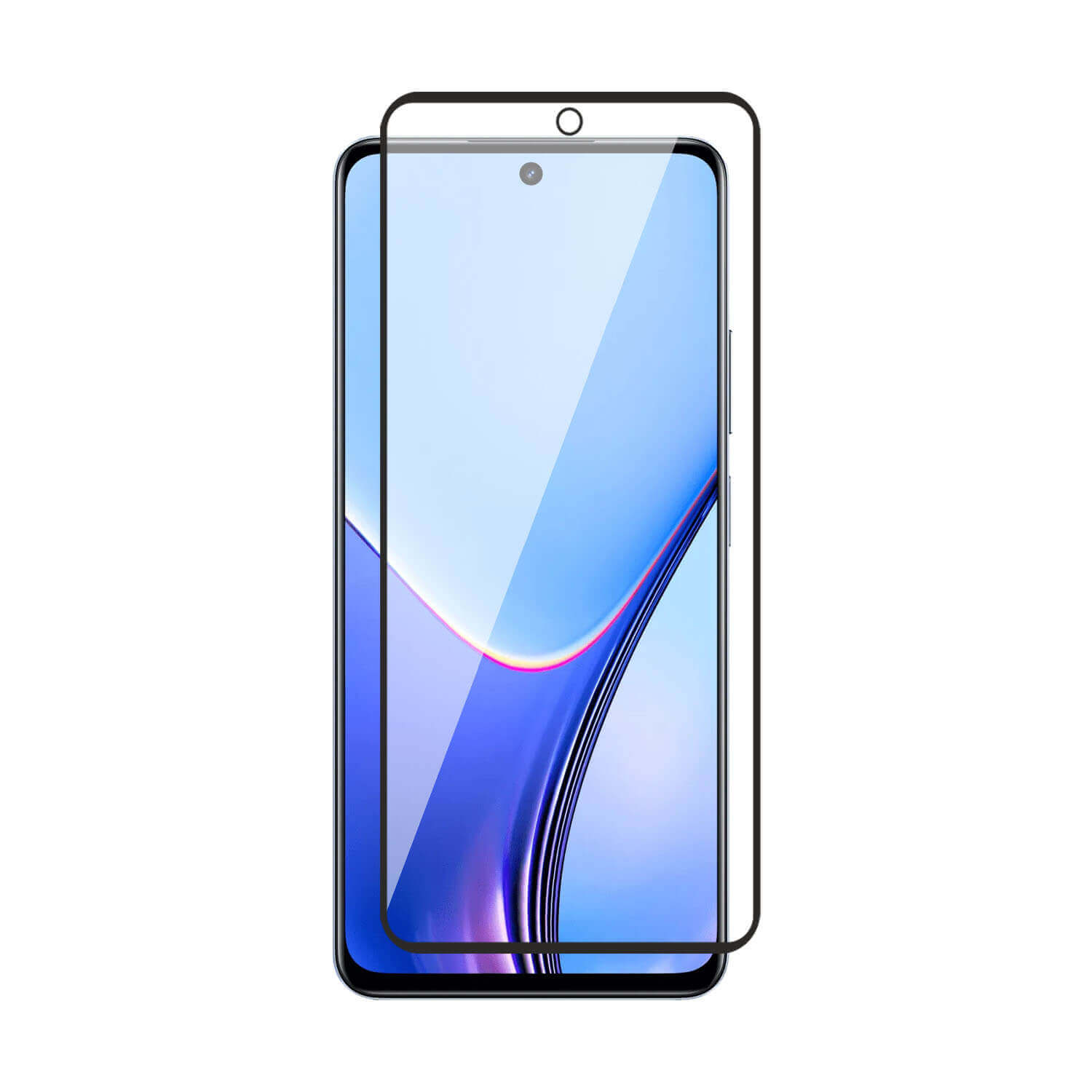 Tempered Glass for Realme 11 5G / Realme 11x / Narzo 60x / vivo iQOO Z9x , Pack of 1 , Edge to Edge