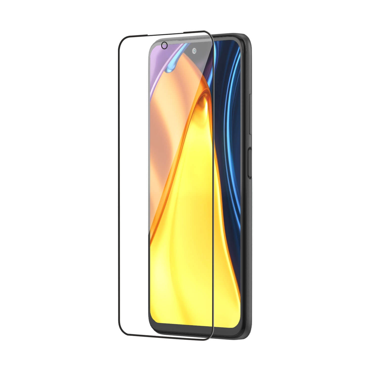 Tempered Glass for Xiaomi Poco M3 Pro/Xiaomi Poco M3 Pro 5G / Xiaomi Redmi Note 10T 5G (Black) , Edge to Edge , Pack of 1