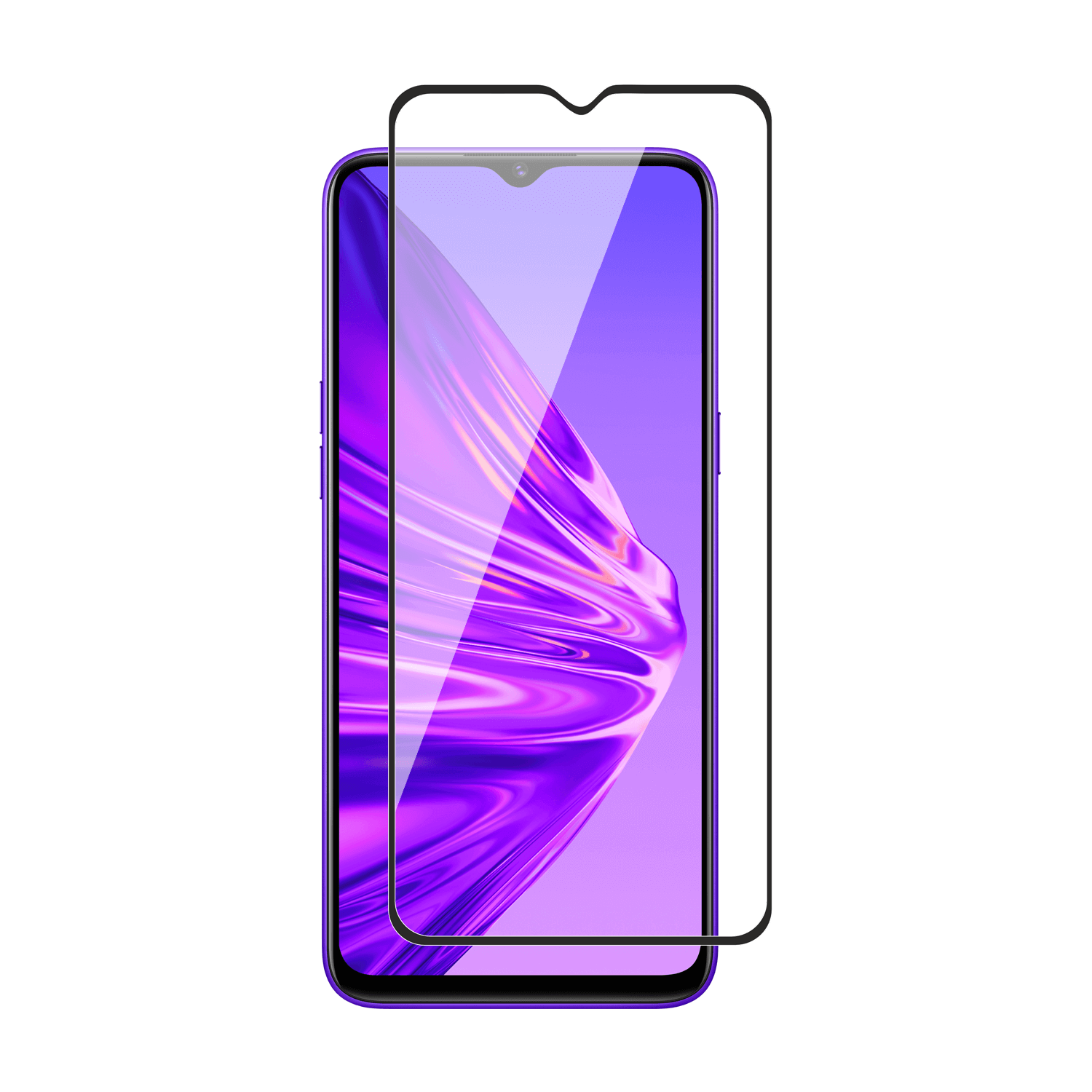 Tempered Glass for Oppo A11 , Oppo A15 , Oppo A15s , Oppo A16 , Oppo A16K (Black) Edge to Edge , Pack of 1