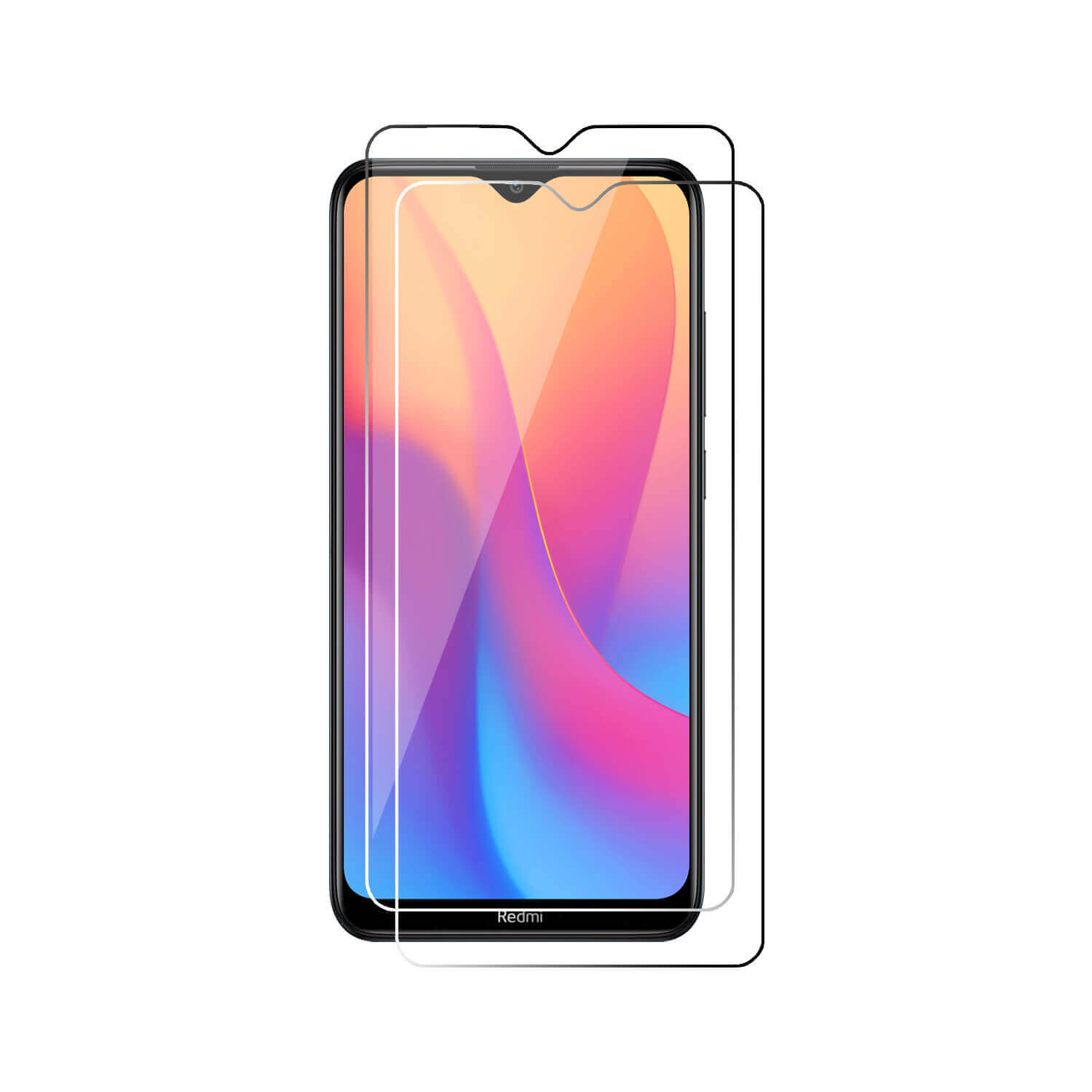 Tempered Glass for Samsung Galaxy A13 4G , A13 5G , A23 4G , A23 5G , Xiaomi Redmi A1 (Transparent) , Pack of 2 , not Edge to Edge