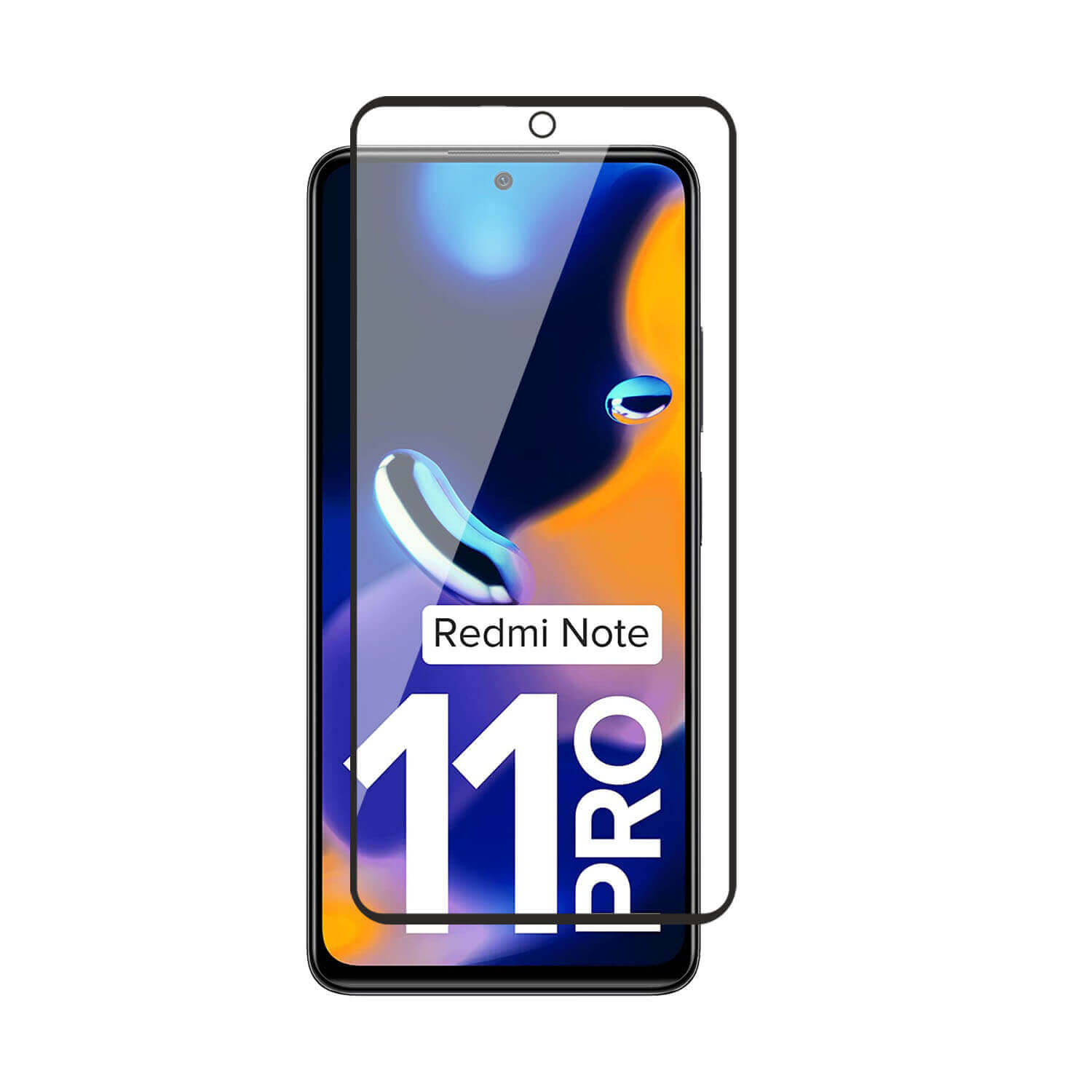 Tempered Glass for Poco X4 Pro 5G / Redmi Note 11 Pro/Redmi Note 11 Pro+ 5G (Black) , Edge to Edge , Pack of 1