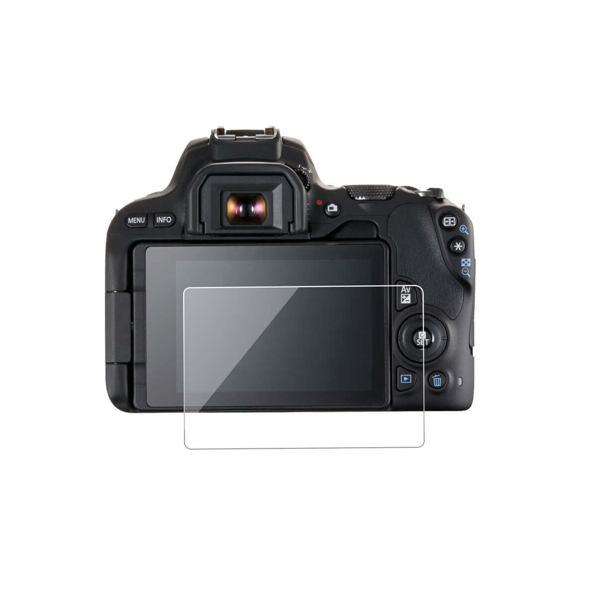 Tempered Glass for Canon EOS 200D II 24.1MP Digital SLR Camera (Transparent) Pack of 2