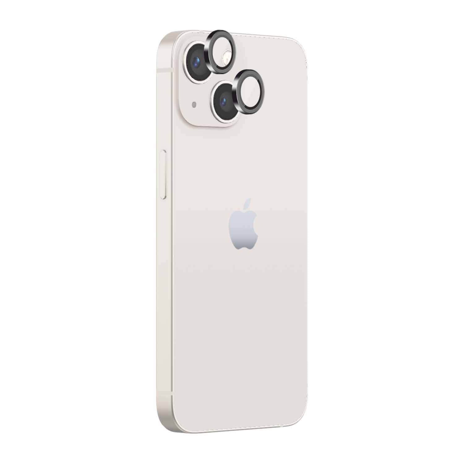 POPIO Camera Lens Protector For iPhone 13 / iPhone 13 Mini (Black), 1 Set, with Easy Installation Kit