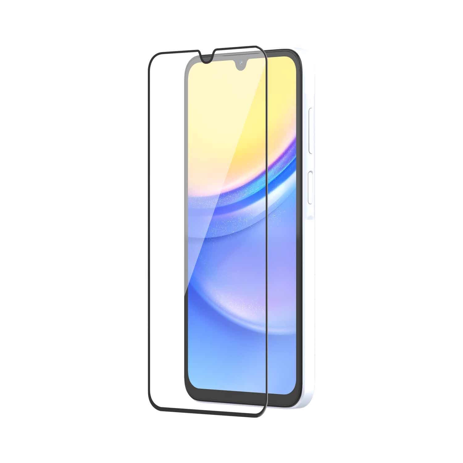 Tempered Glass for Samsung Galaxy A15 / A15 5G / F15 5G (Black) Edge to Edge , Pack of 1