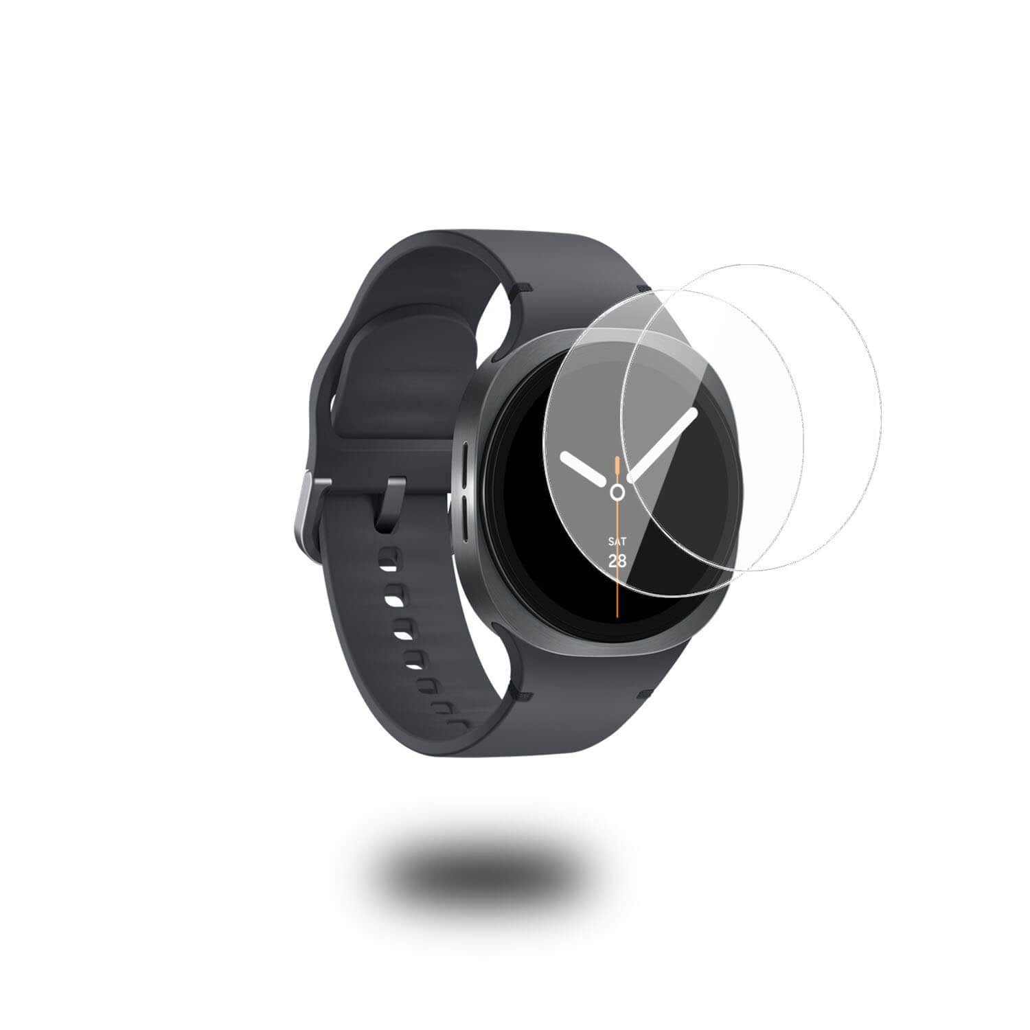 Tempered Glass for Samsung Galaxy Watch 8 , 44mm , Pack of 2