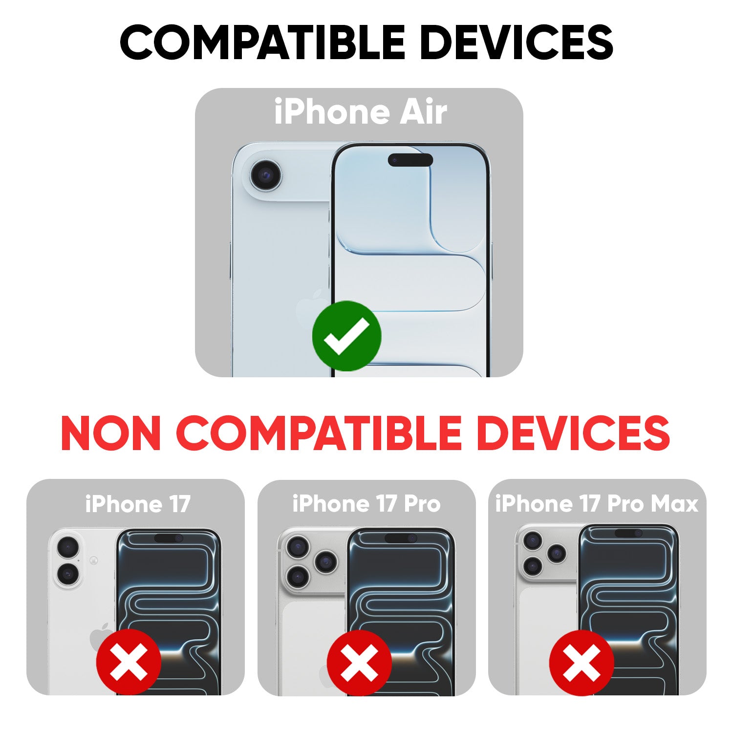 Xtreme Series 6D Tempered Glass for Apple iPhone Air