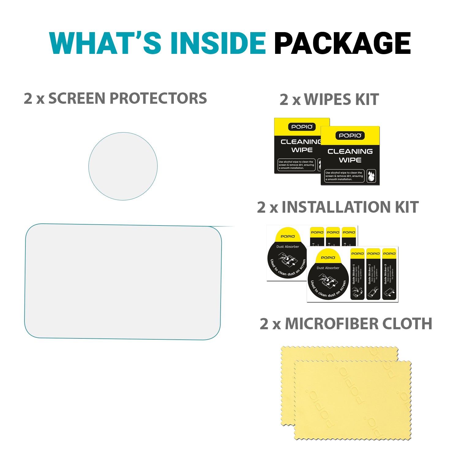 POPIO Military-Grade Gorilla Tempered Glass for Insta360 GO Ultra Screen Tempered Glass | Edge-to-Edge Coverage | Pack Of 2