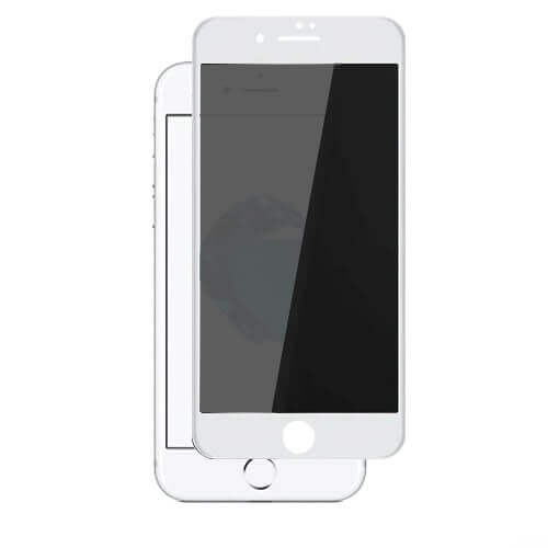 POPIO Privacy Tempered Glass for iPhone 7 , iPhone 8 ( White ) , Pack of 1