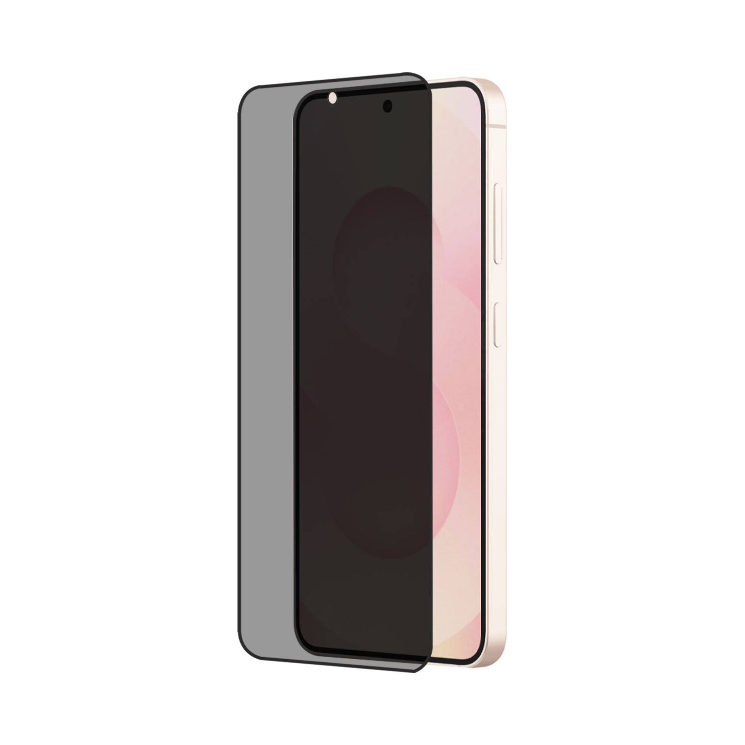 POPIO Privacy Tempered Glass for Samsung Galaxy S25 (Black) , Pack of 1 (Fingerprint may or may not work)