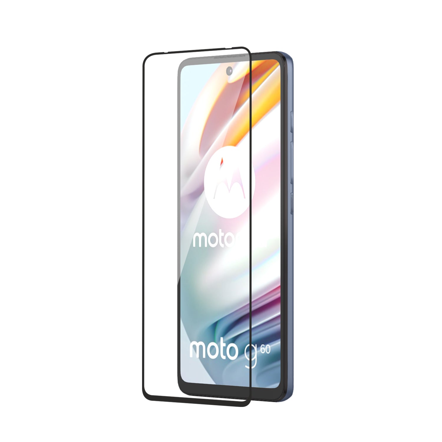 Tempered Glass for Motorola Moto G60 / Motorola Moto G40 Fusion (Black) Edge to Edge , Pack of 1