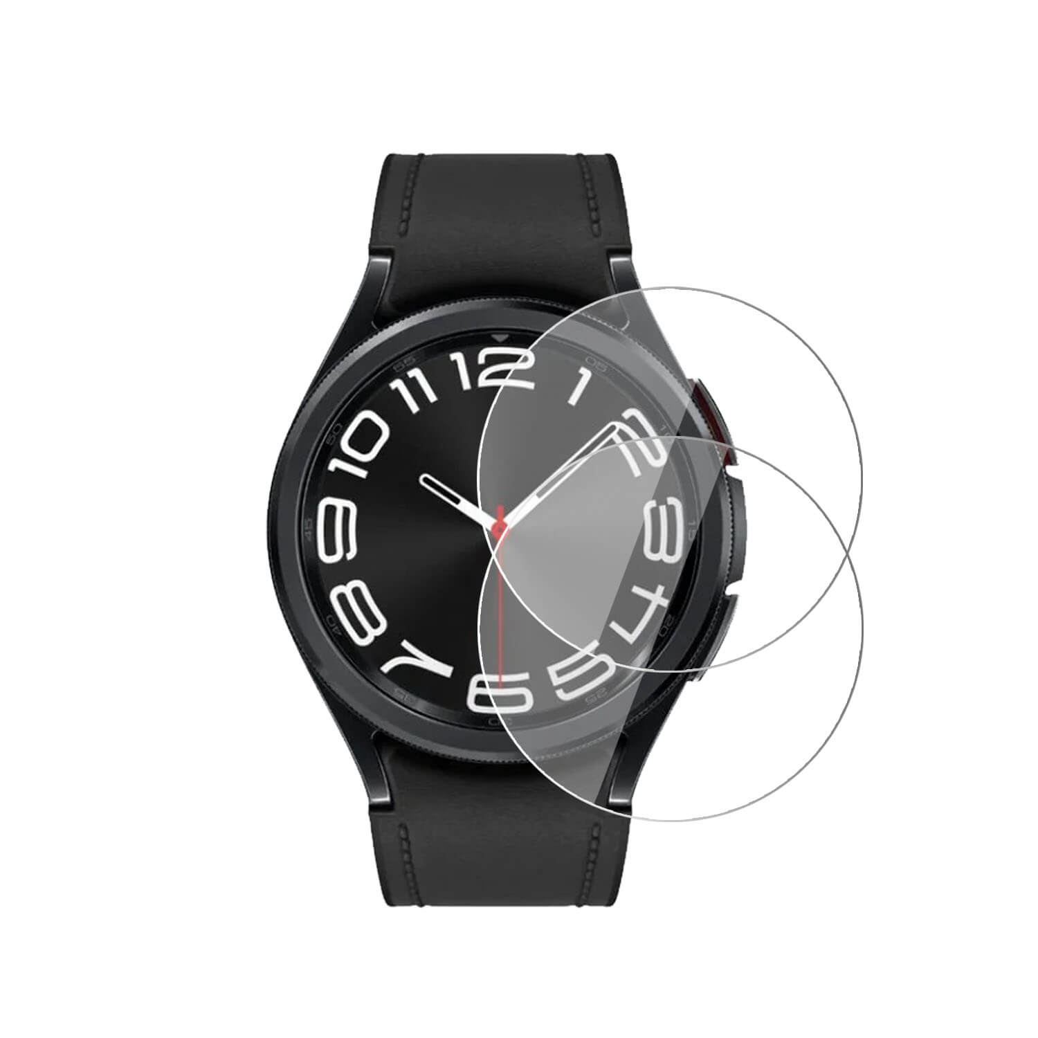 Tempered Glass for Samsung Galaxy Watch 6 Classic (43mm) (1.3″ inch), Pack of 2