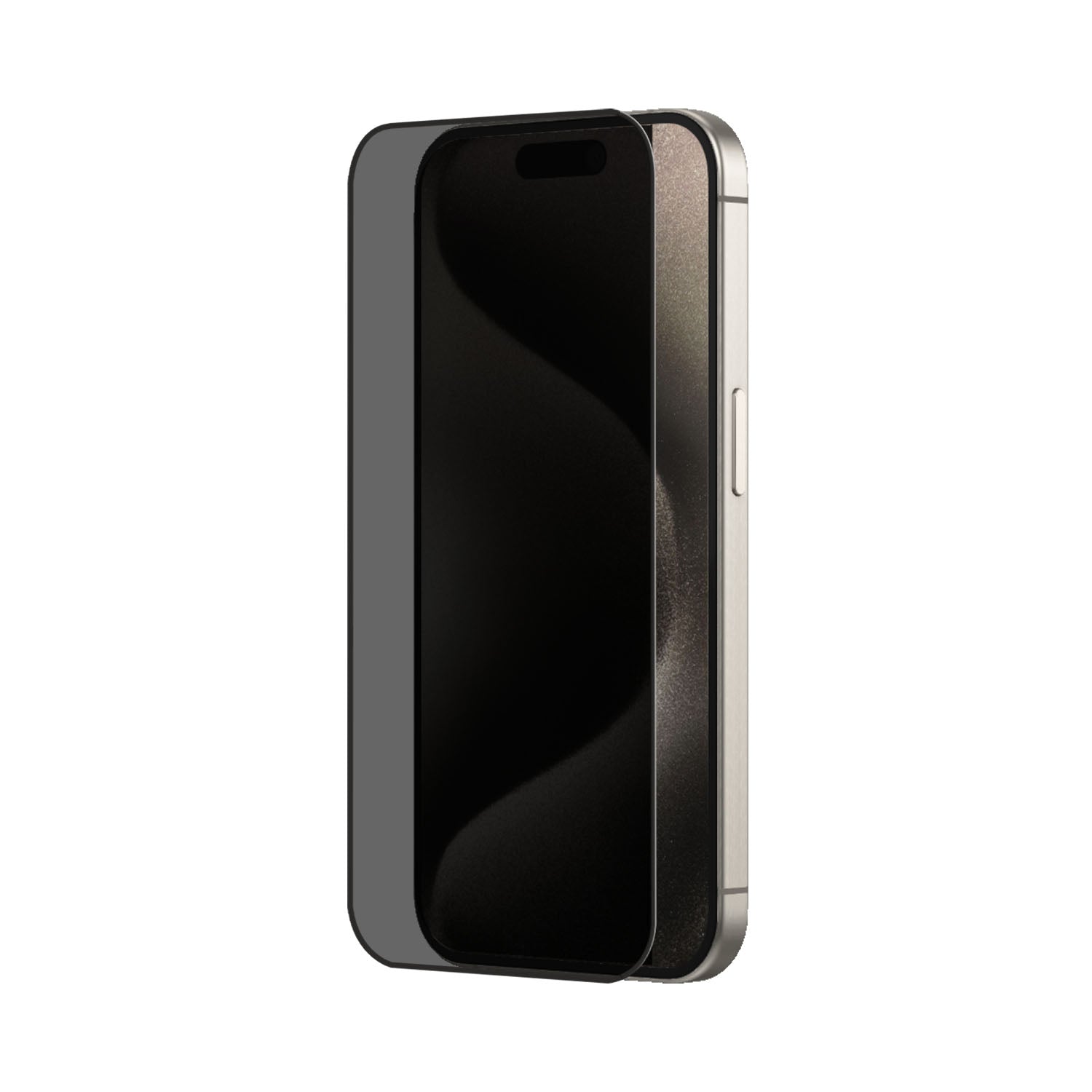 POPIO Privacy Tempered Glass for iPhone 15 Pro (Black) , Pack of 1