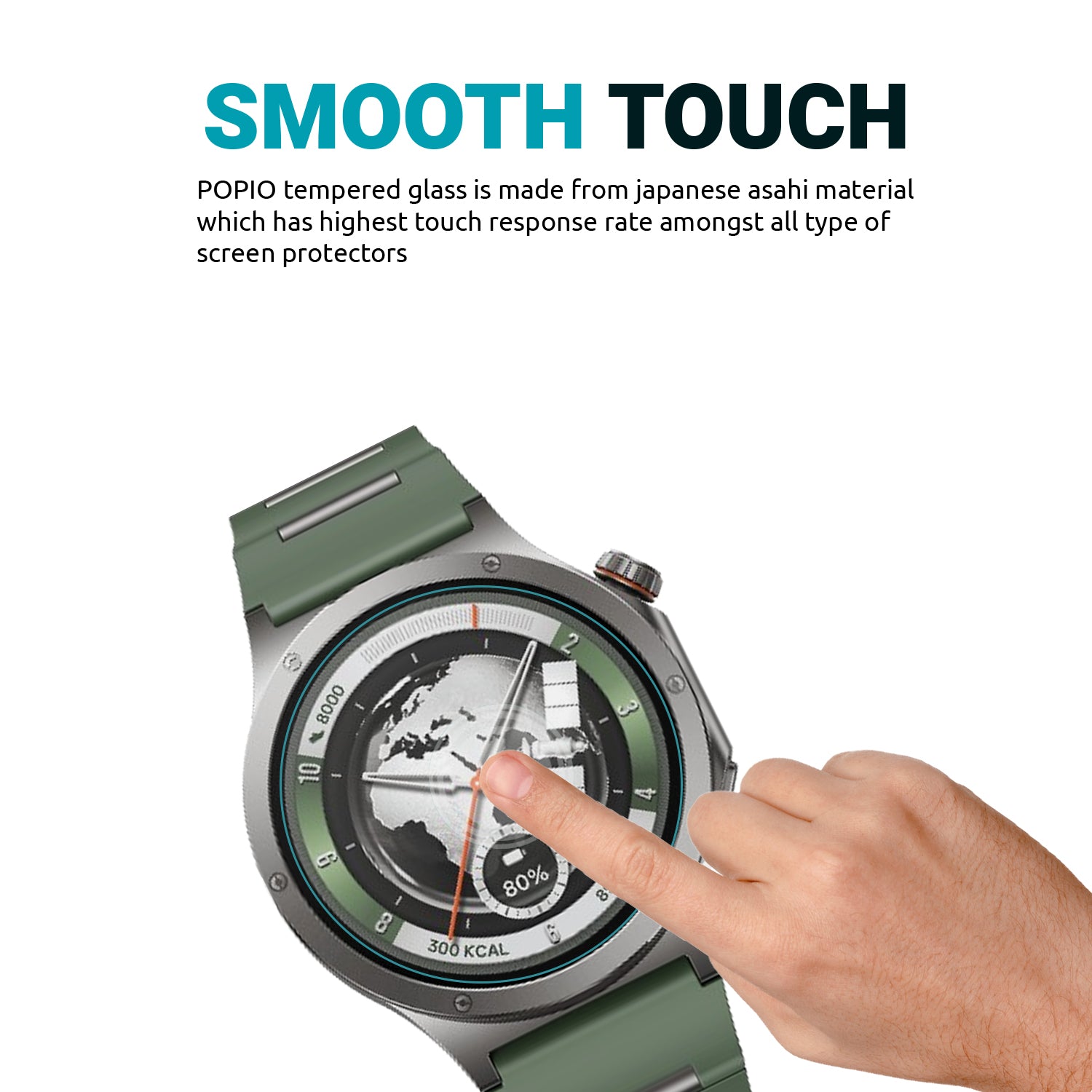 Tempered Glass for OnePlus Watch 4 / Oppo Watch X3 Smartwatch, Pack of 2