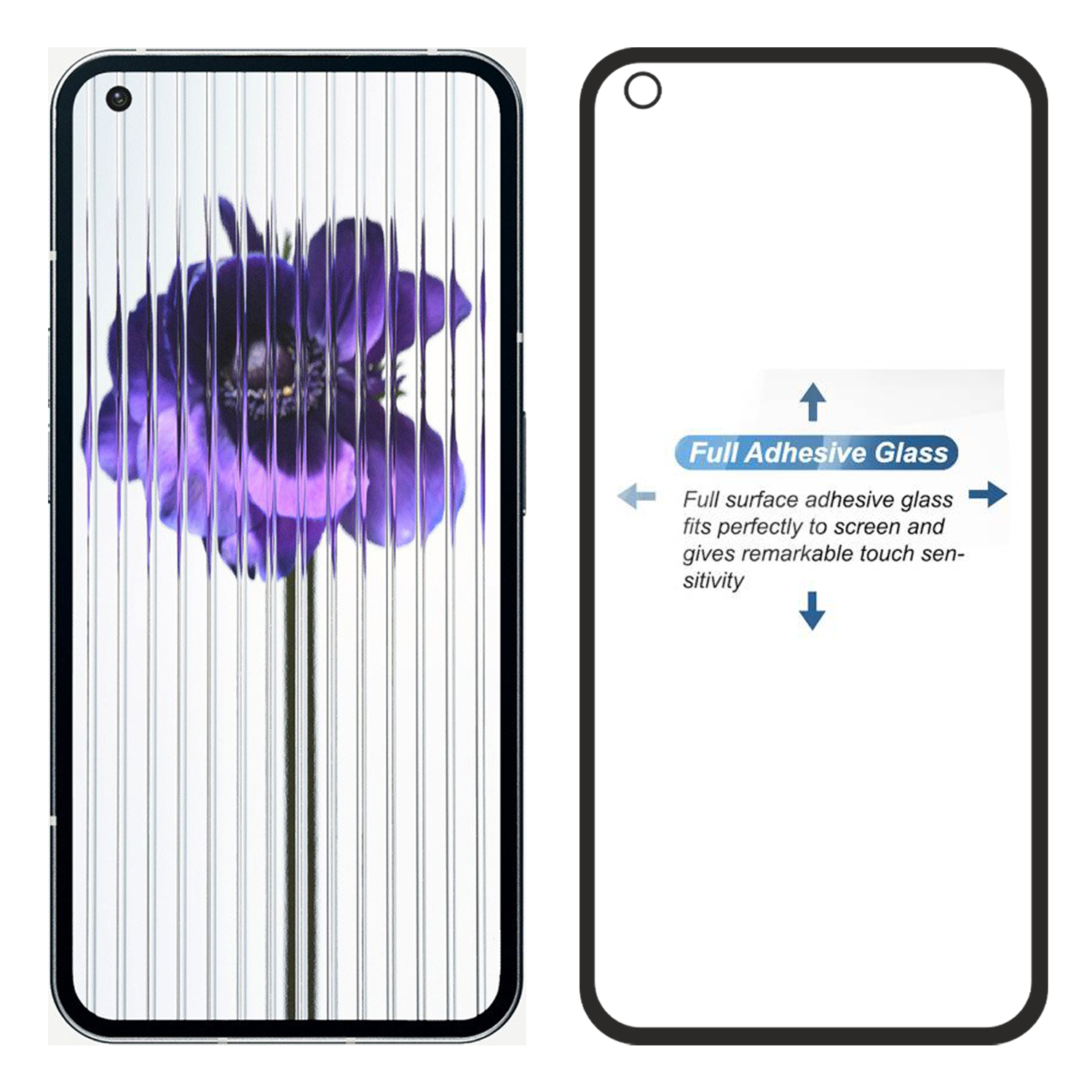 Tempered Glass for Nothing Phone (1) Edge to Edge, Pack of 1